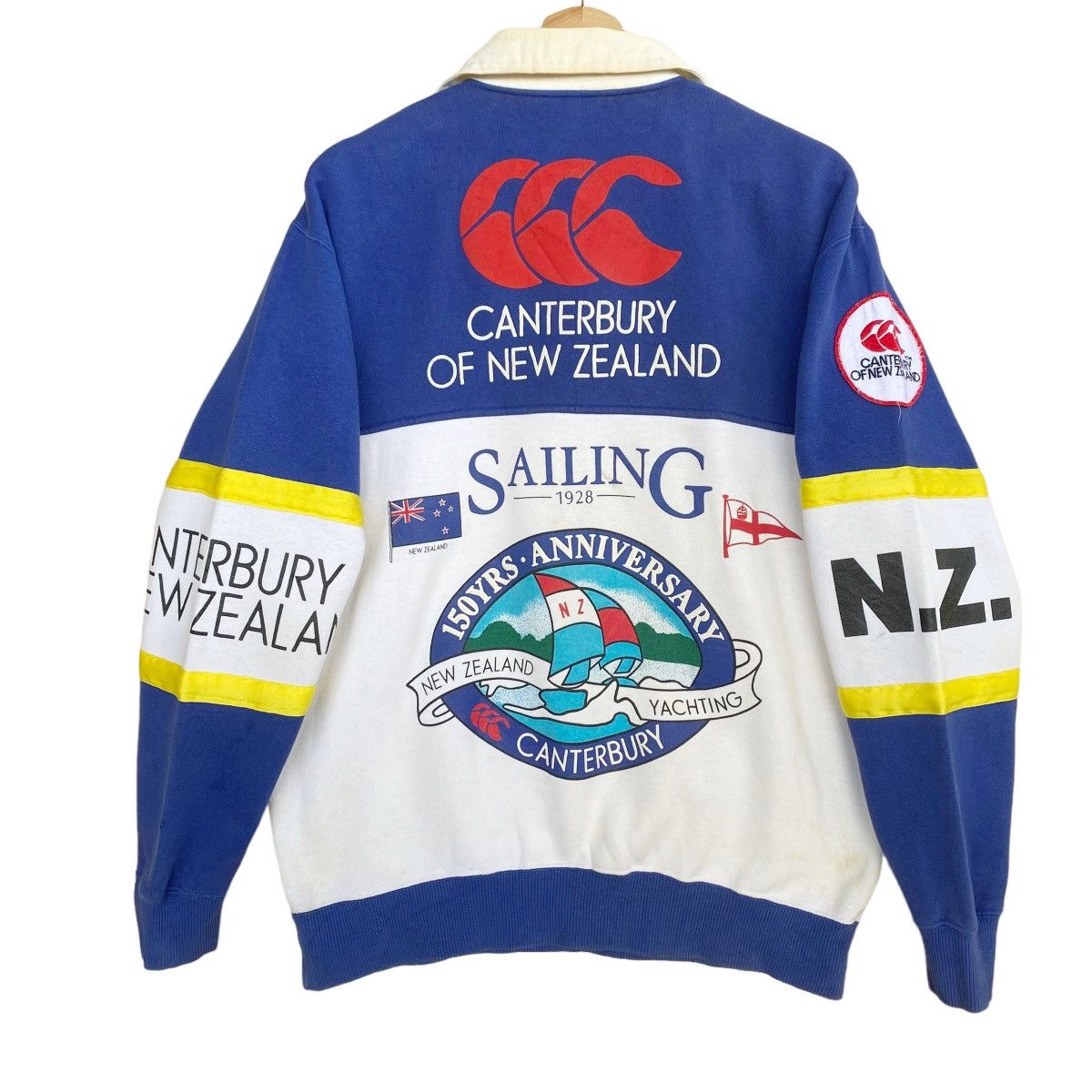 Canterbury of New Zealand Canterbury 150 Year Anniversarry Big Logo Collar Sweatshirt Size US M / EU 48-50 / 2 - 7 Thumbnail