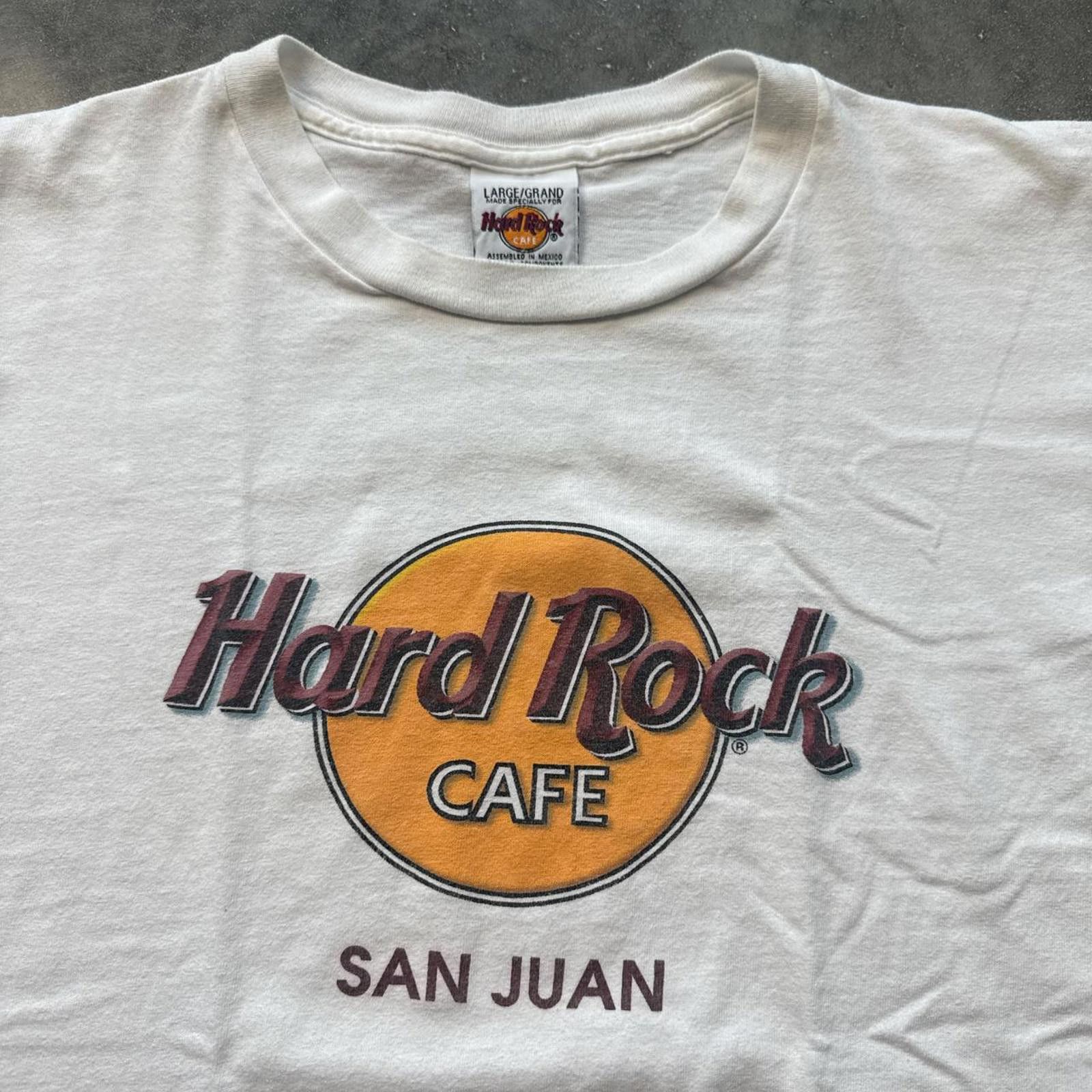 Hard Rock Cafe Hard Rock Cafe San Juan 90’s White T-Shirt Size US L / EU 52-54 / 3 - 3 Thumbnail