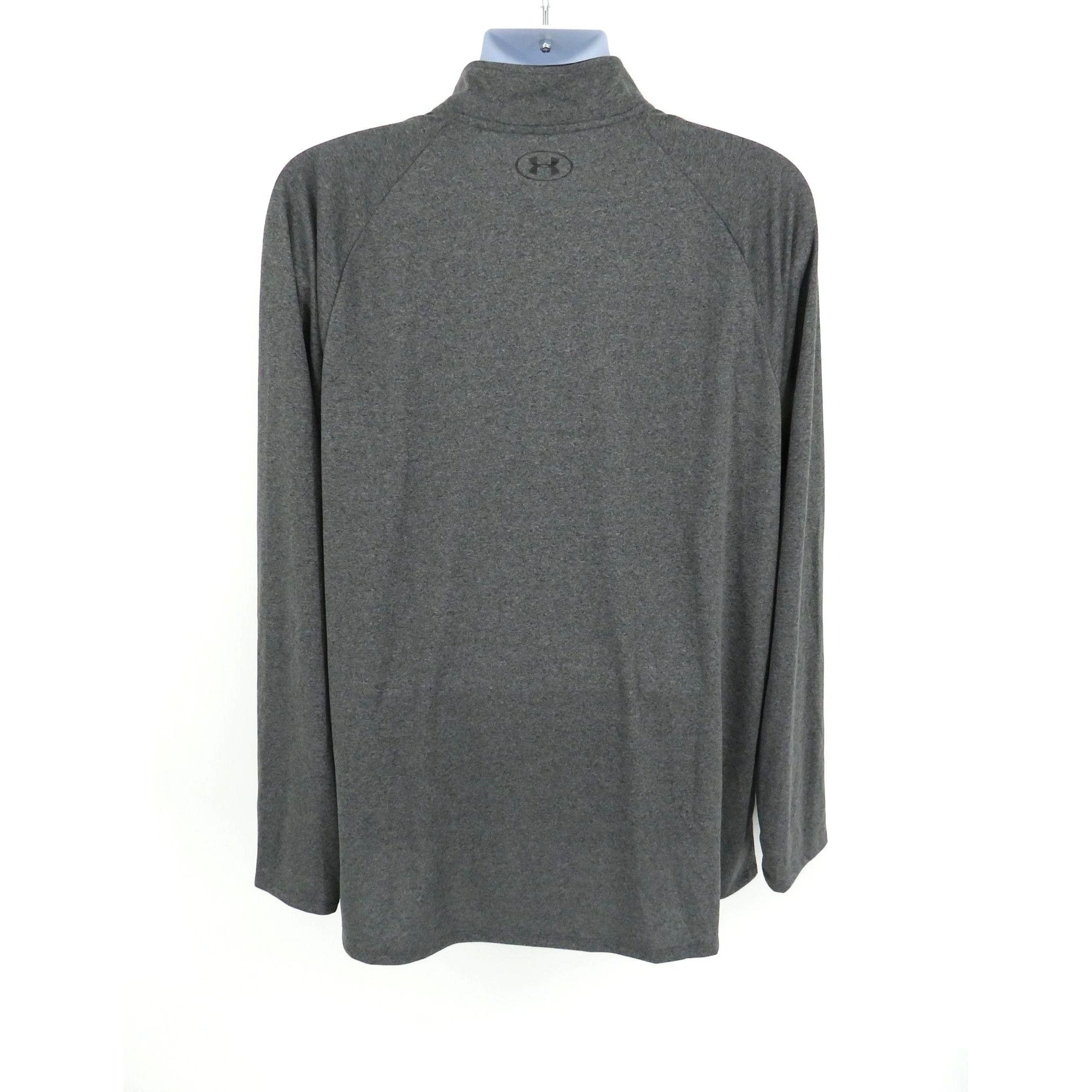 Under Armour Under Armour Mens XXL Gray Long-Sleeve 1/4 Zip Pullover Shir Size US XXL / EU 58 / 5 - 4 Thumbnail