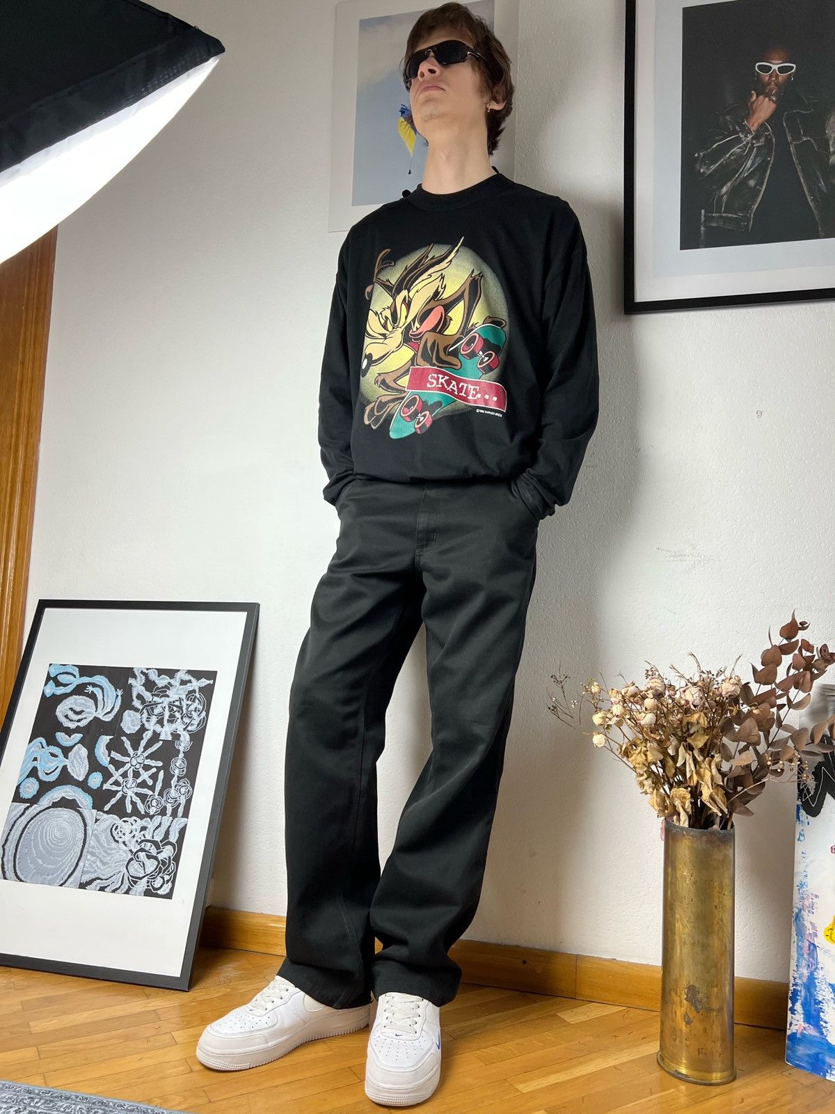 Vintage Wile E. Coyote - Looney Tunes All Over Print skate Size US M / EU 48-50 / 2 - 13 Thumbnail