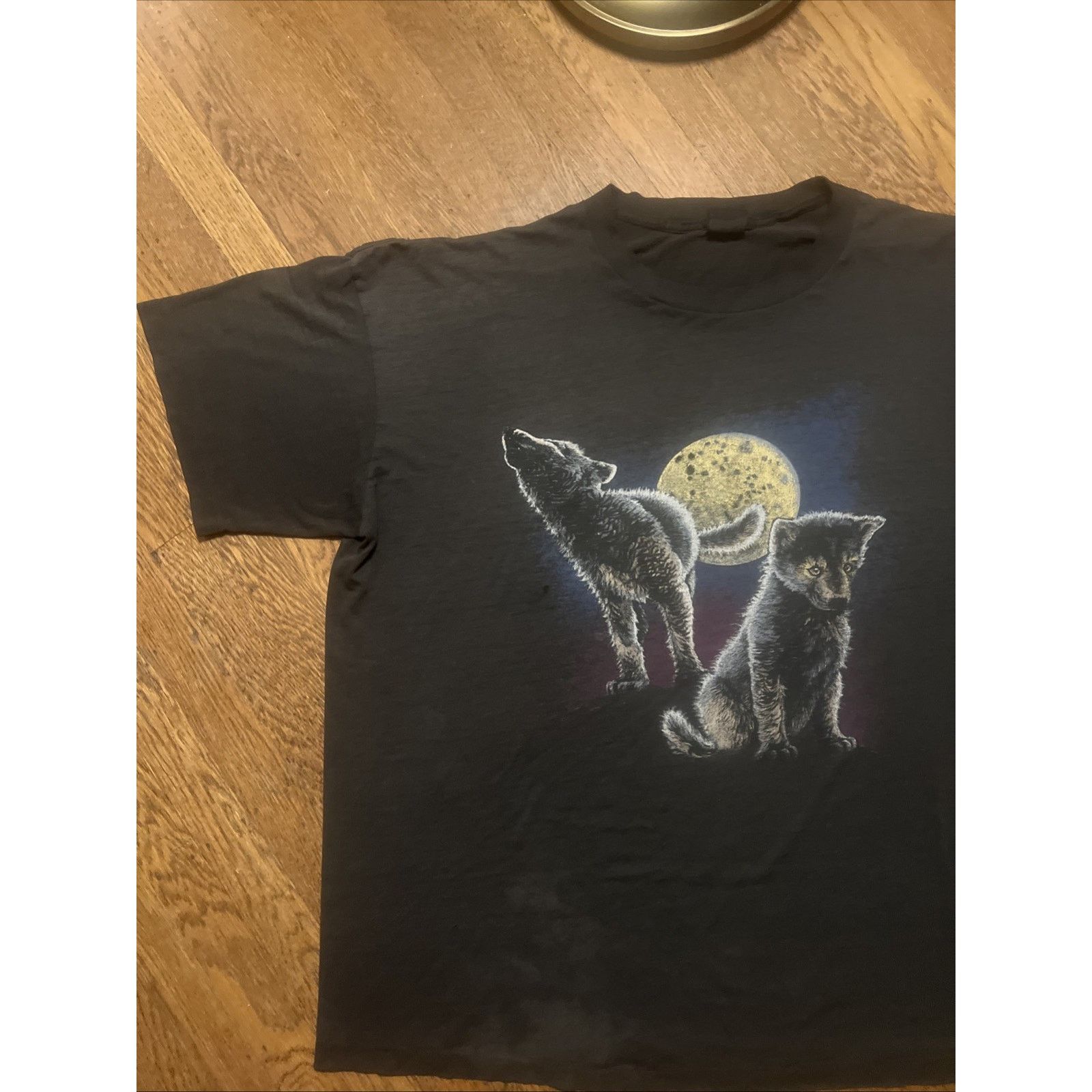 The Unbranded Brand Vintage Nature Animal T Shirt Wolf Cubs 4XL paper thin XXXXL Size US XXL / EU 58 / 5 - 3 Thumbnail
