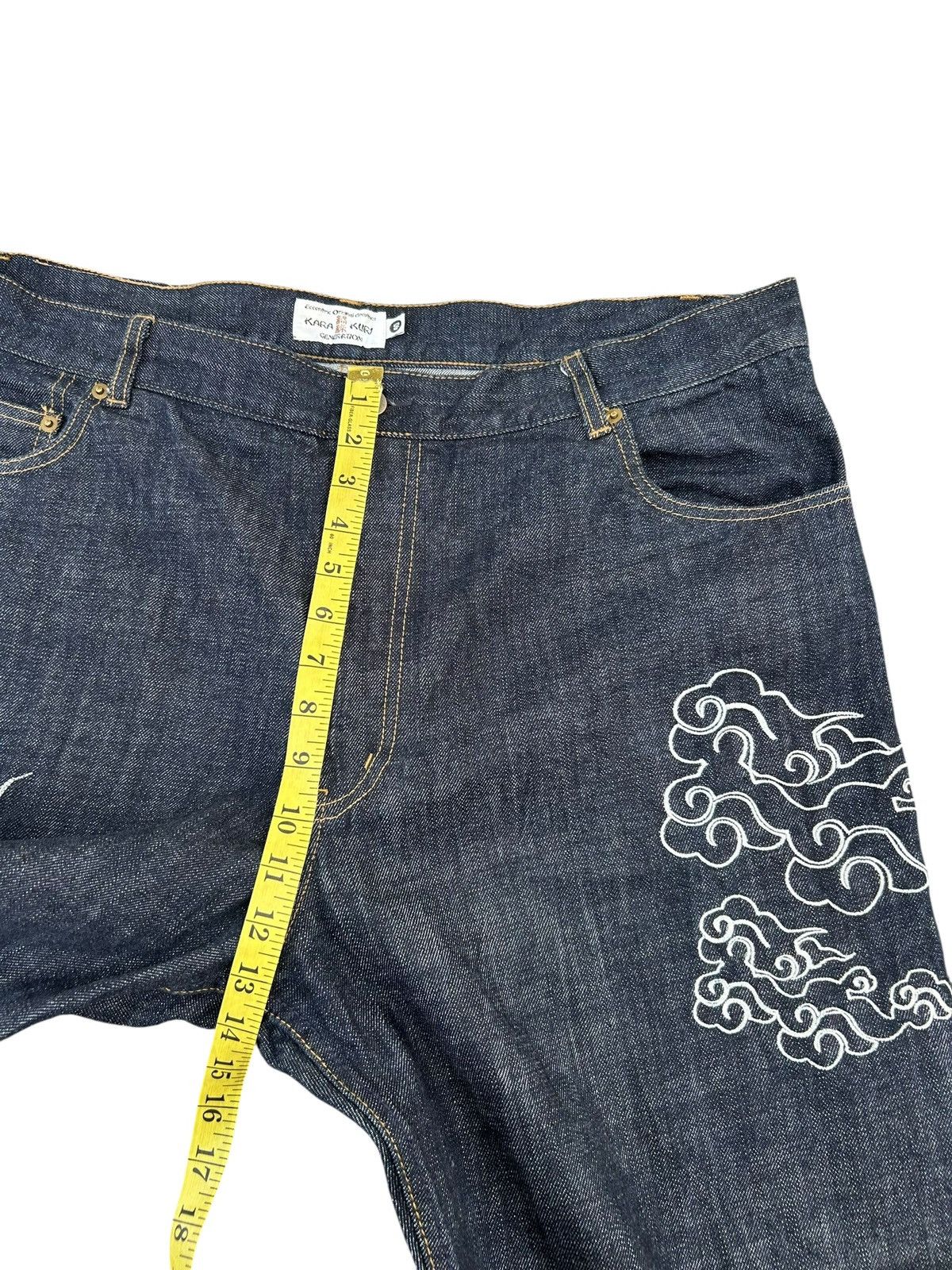 Kapital RARE' KARAKURI Japanese Embroidered Vintage Denim Jeans Size US 42 / EU 58 - 21 Thumbnail