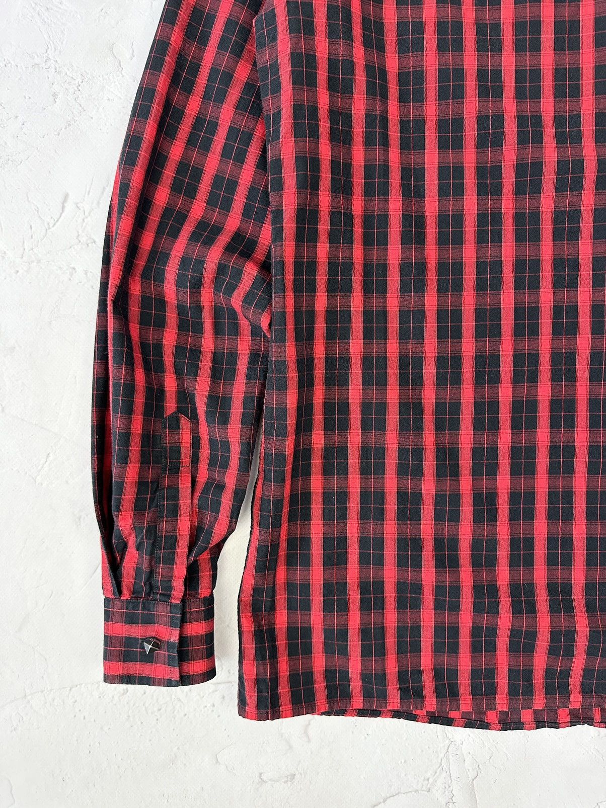 Diesel × Vintage Vintage Diesel Check Buttons Spikes Shirt Size US M / EU 48-50 / 2 - 6 Thumbnail