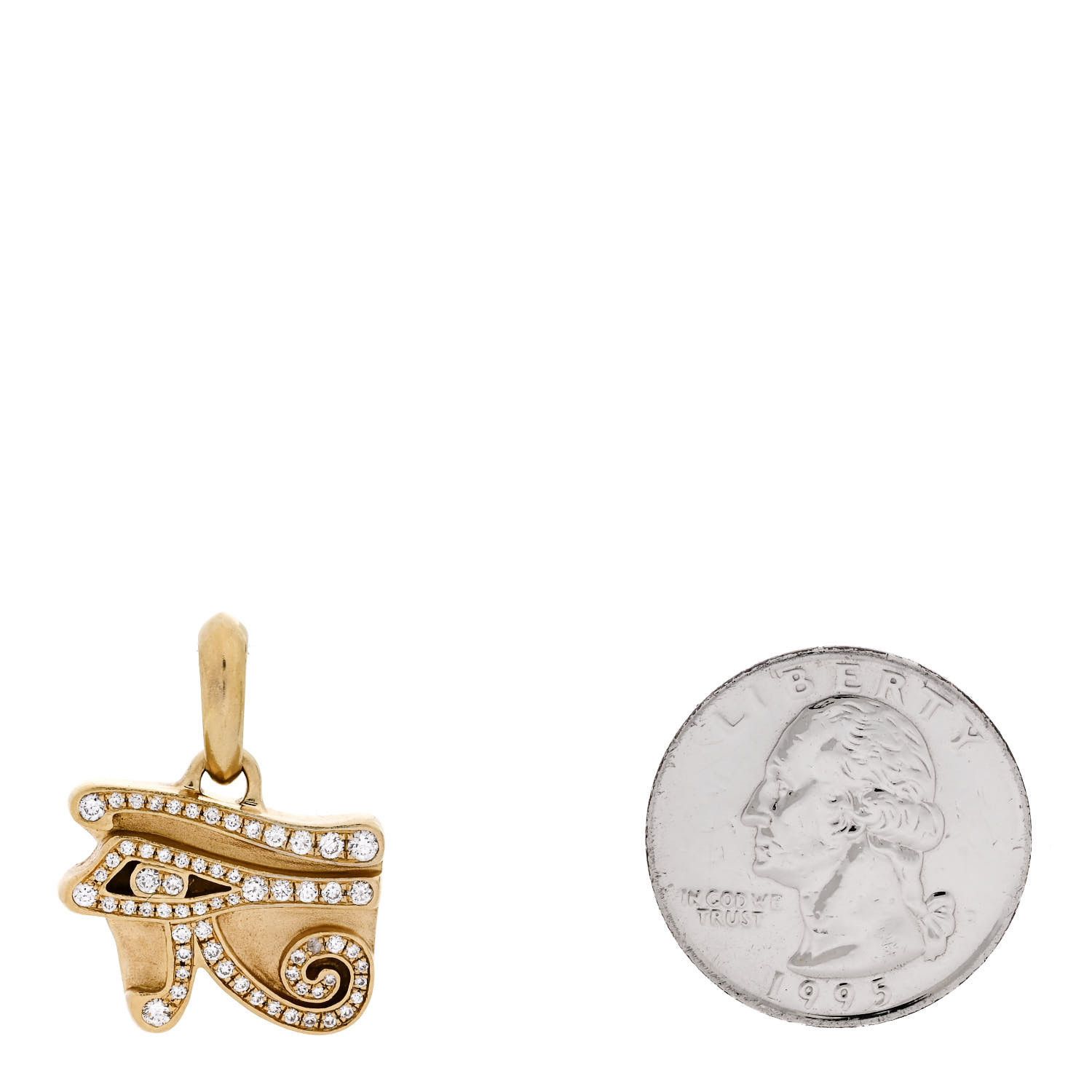 David Yurman oc11z0625 Size: OS / Diamond Cairo Eye Horus Amulet Pendant Size ONE SIZE - 4 Thumbnail