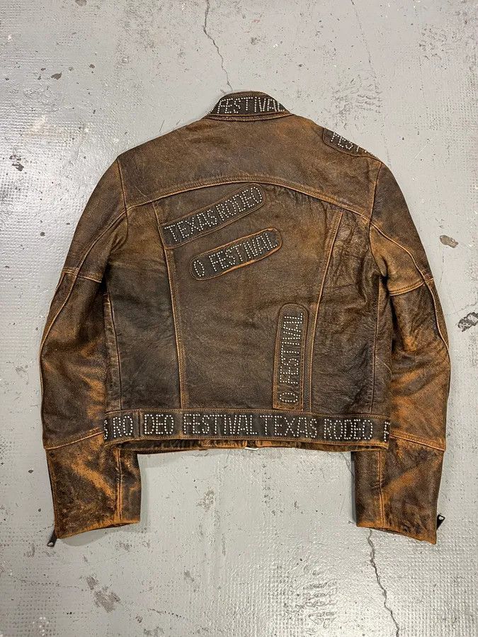 Dolce & Gabbana SS2001 Dolce & Gabbana Rodeo Studded Aged Leather Jacket Size US M / EU 48-50 / 2 - 7 Thumbnail