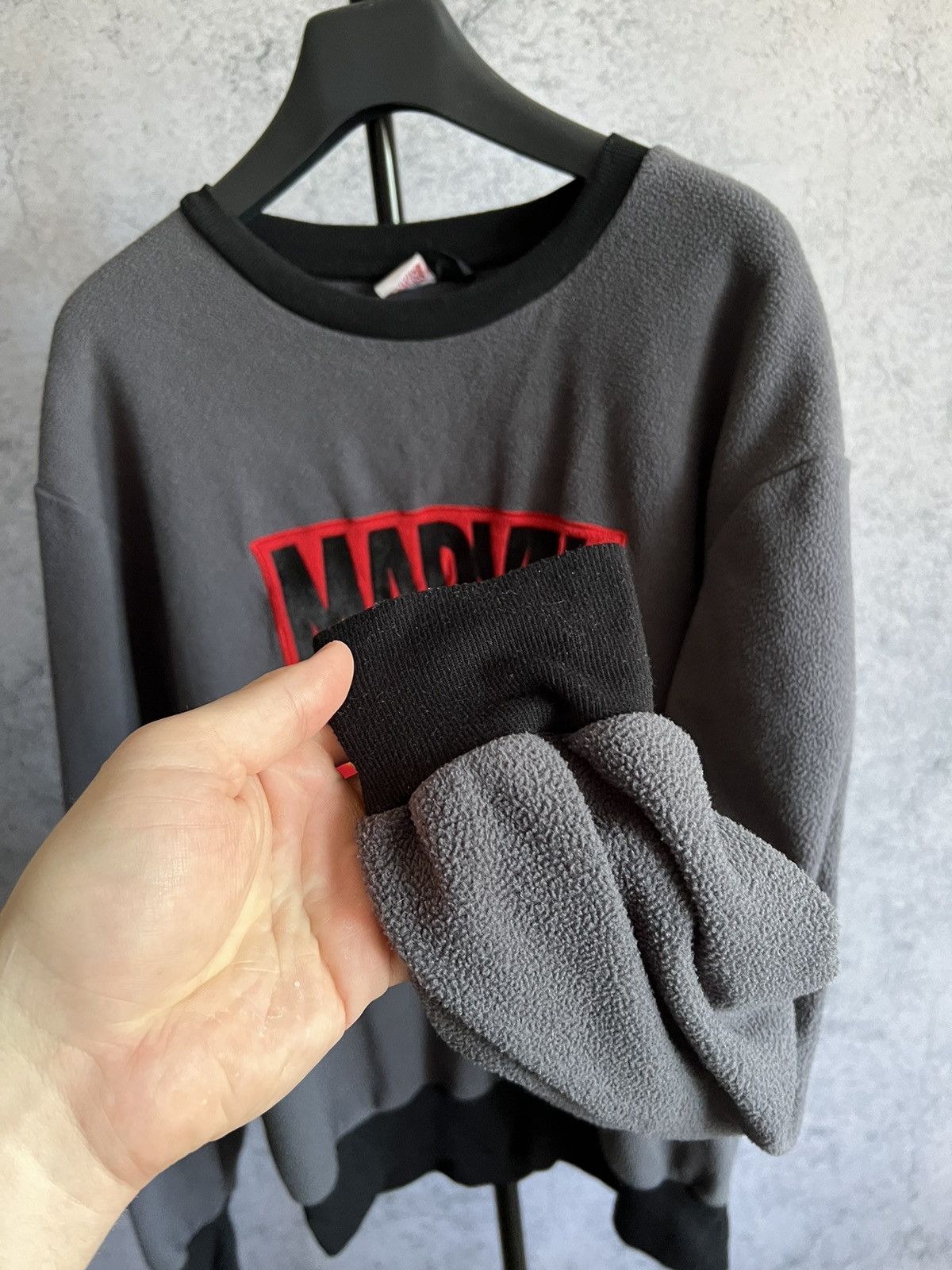 Marvel Comics Crazy Marvel Comics Fleece Sweater Y2K Big Logo Sweatshirt Size US M / EU 48-50 / 2 - 6 Thumbnail