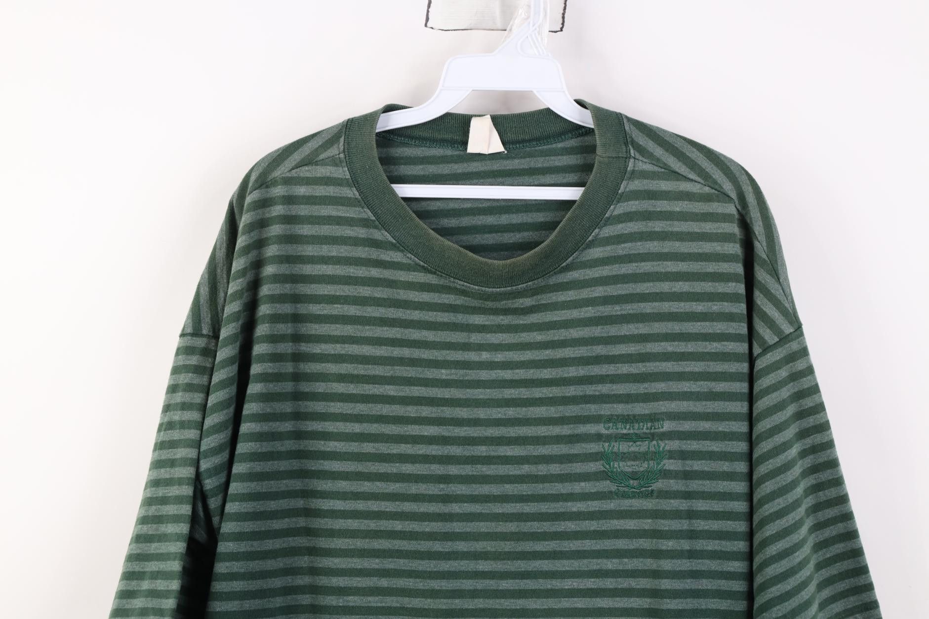 Vintage Vintage 90s Streetwear Canadian Short Sleeve T-Shirt Green Size US XL / EU 56 / 4 - 2 Thumbnail