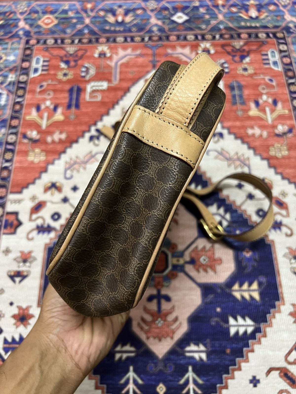 Celine Vintage Celine macadam monogram crossbody bag Size ONE SIZE - 6 Thumbnail
