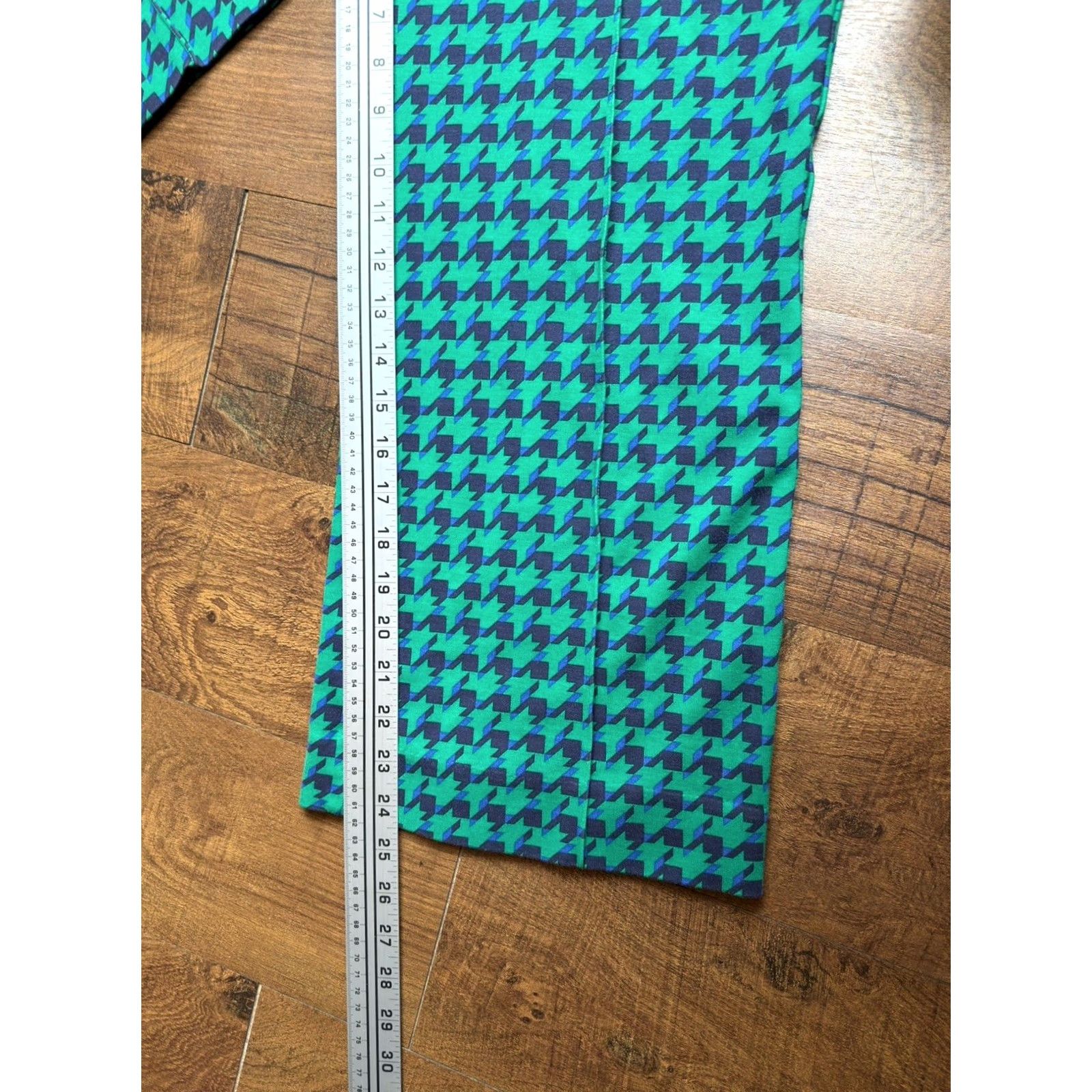 Vintage Maeve Anthropologie The Margot Kick Flare Pants Green Geometric XL Regular Women’s Slim Pink? Size 40" / US 18 - 6 Thumbnail