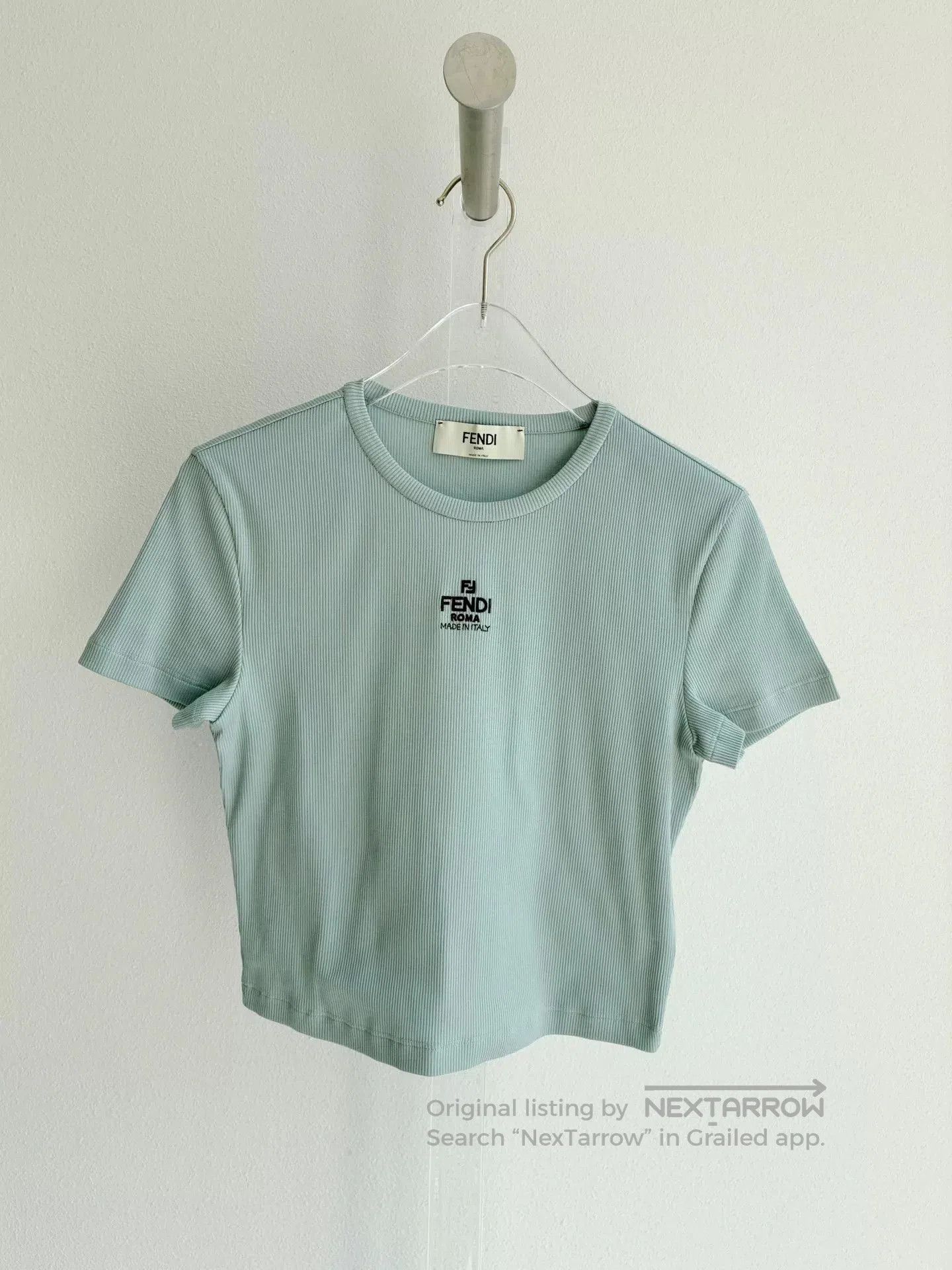 Fendi Fendi Mint Green Short-Sleeve Tee S. Size S / US 4 / IT 40 - 2 Thumbnail