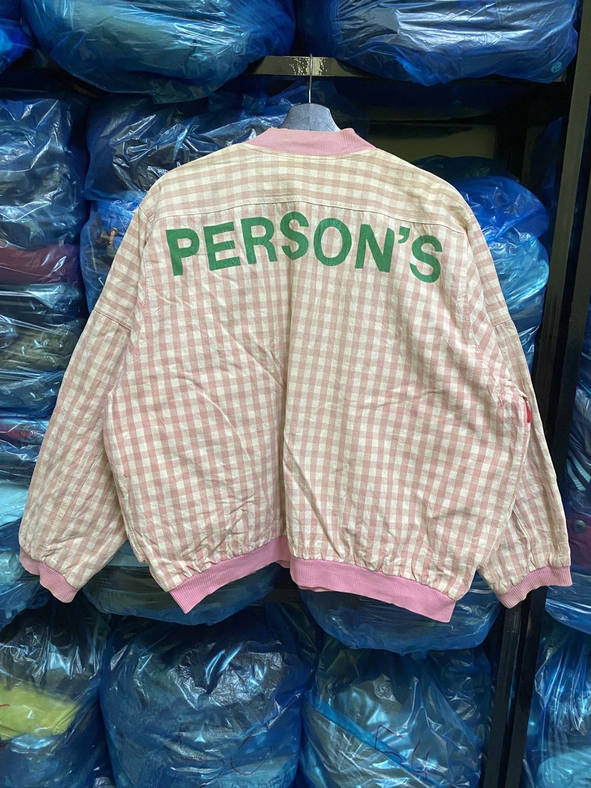 PERSON'S VINTAGE 80S PERSON CHECKER AVANT GARDE JACKET Size US L / EU 52-54 / 3 - 7 Thumbnail