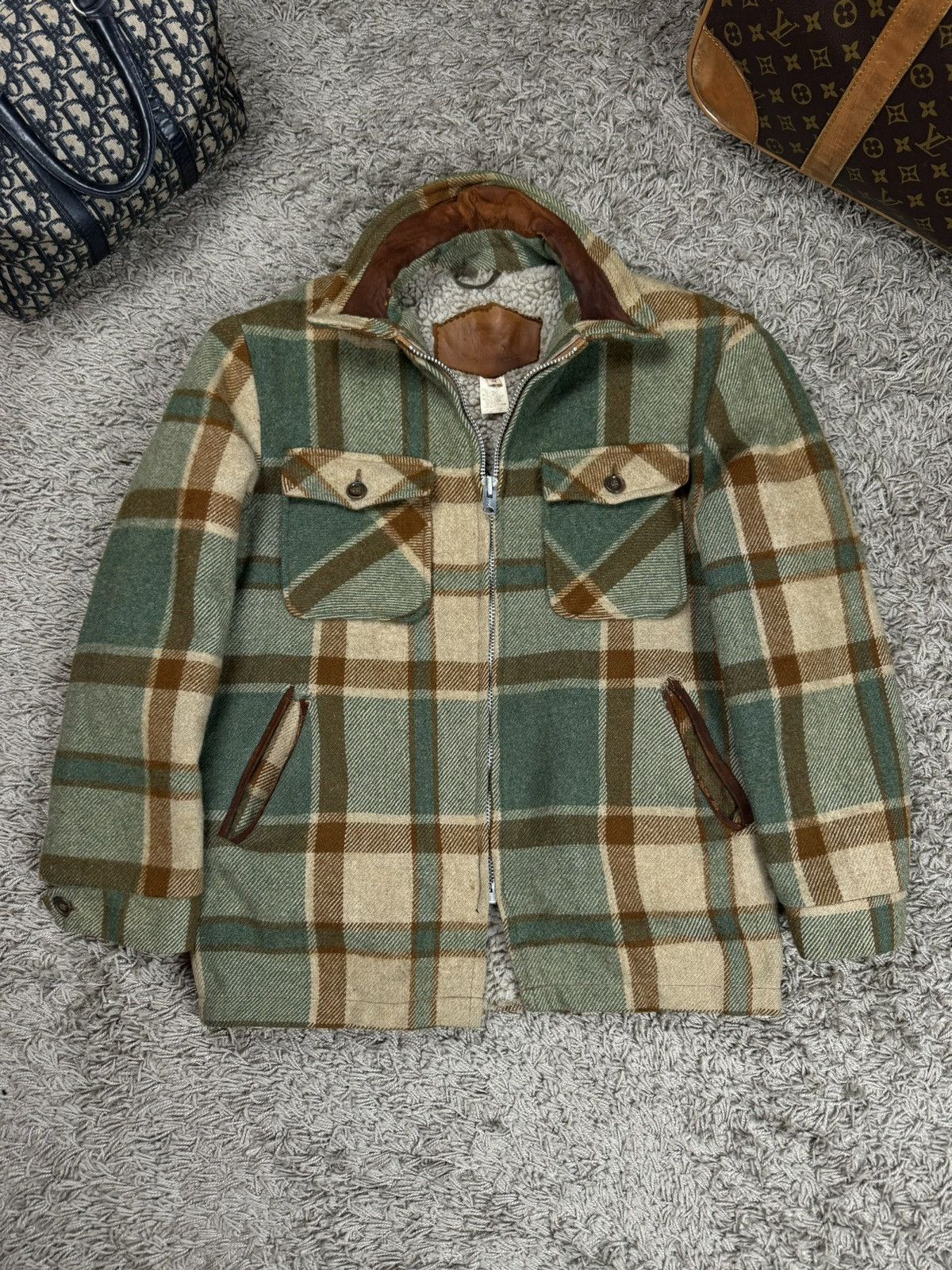 Woolrich Woolen Mills Vintage jacket Woolrich USA 70s original retro casual item Size US M / EU 48-50 / 2 - 1 Thumbnail