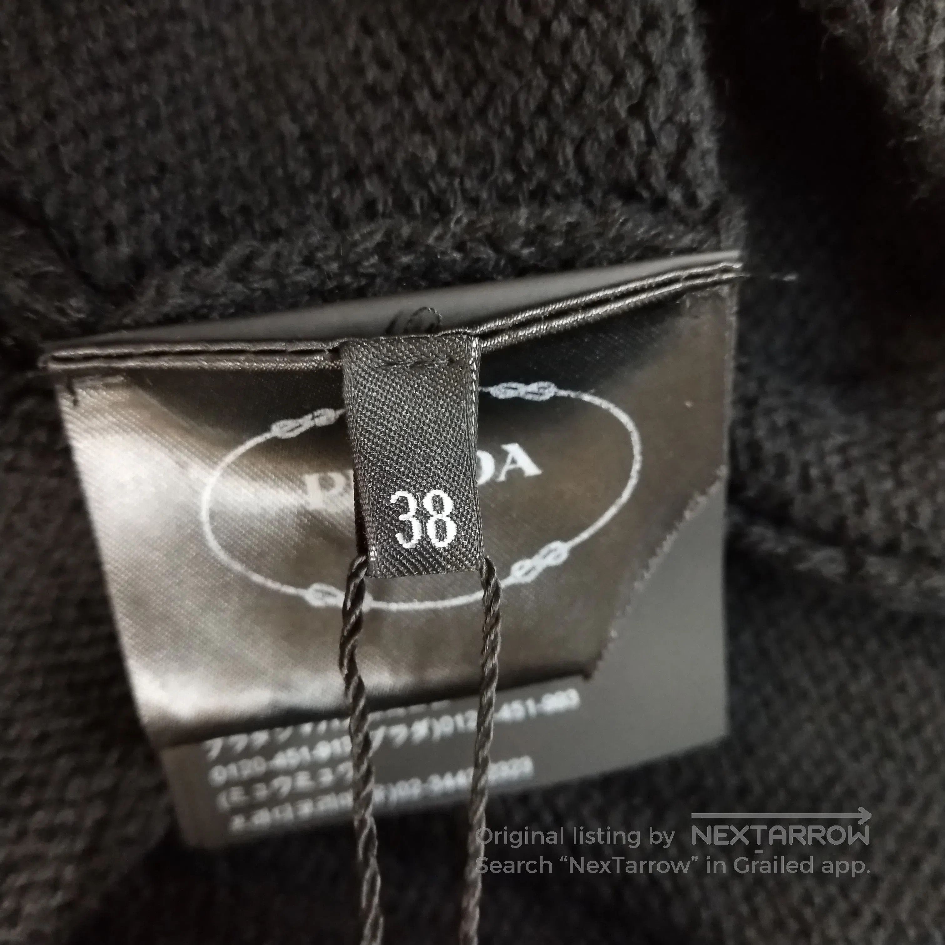 Prada Prada Black Cashmere V. Size S / US 4 / IT 40 - 7 Thumbnail