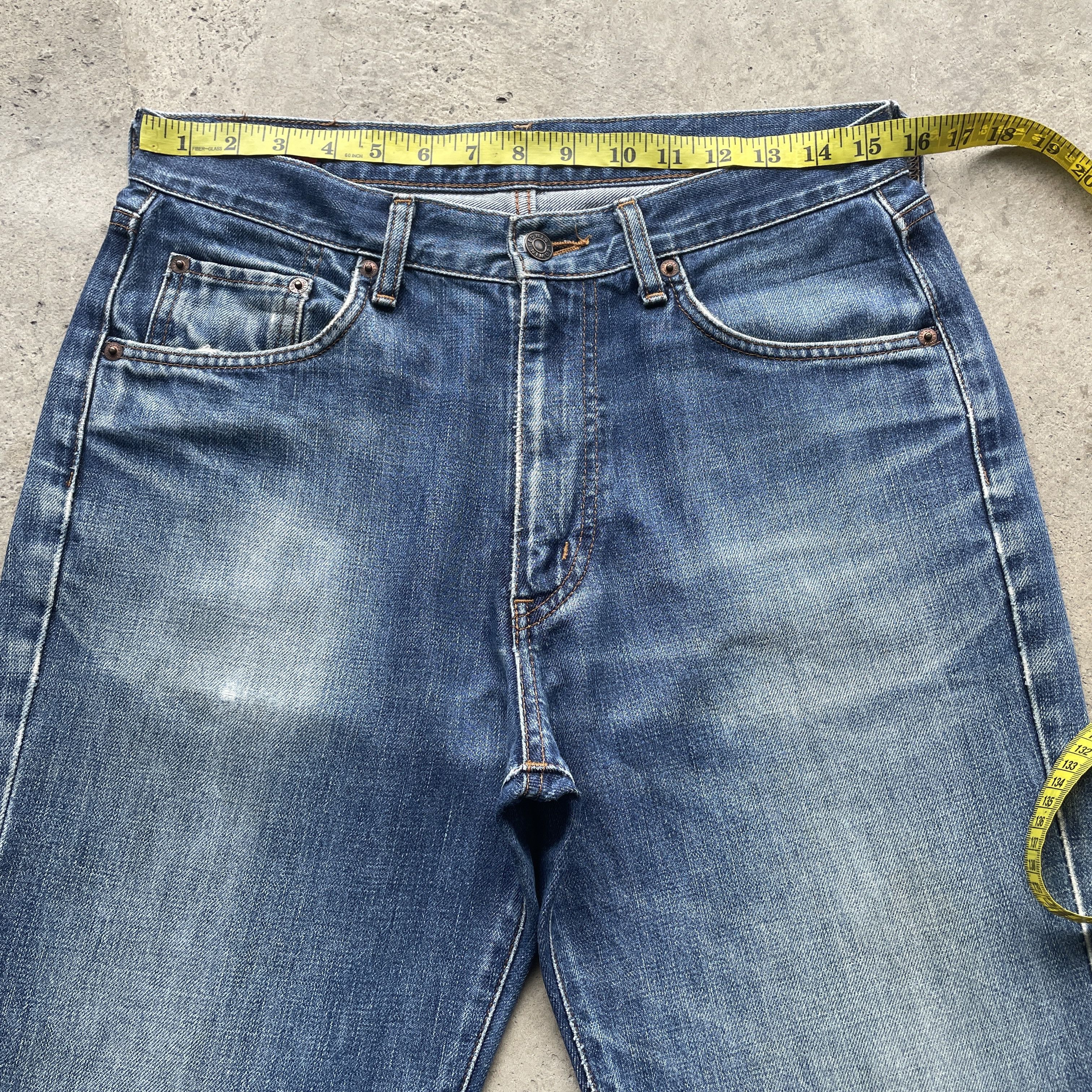 Edwin × Japanese Brand W31 VINTAGE EDWIN 503 JEANS FADED DENIM DISTRESSED PANTS Size US 31 - 5 Thumbnail