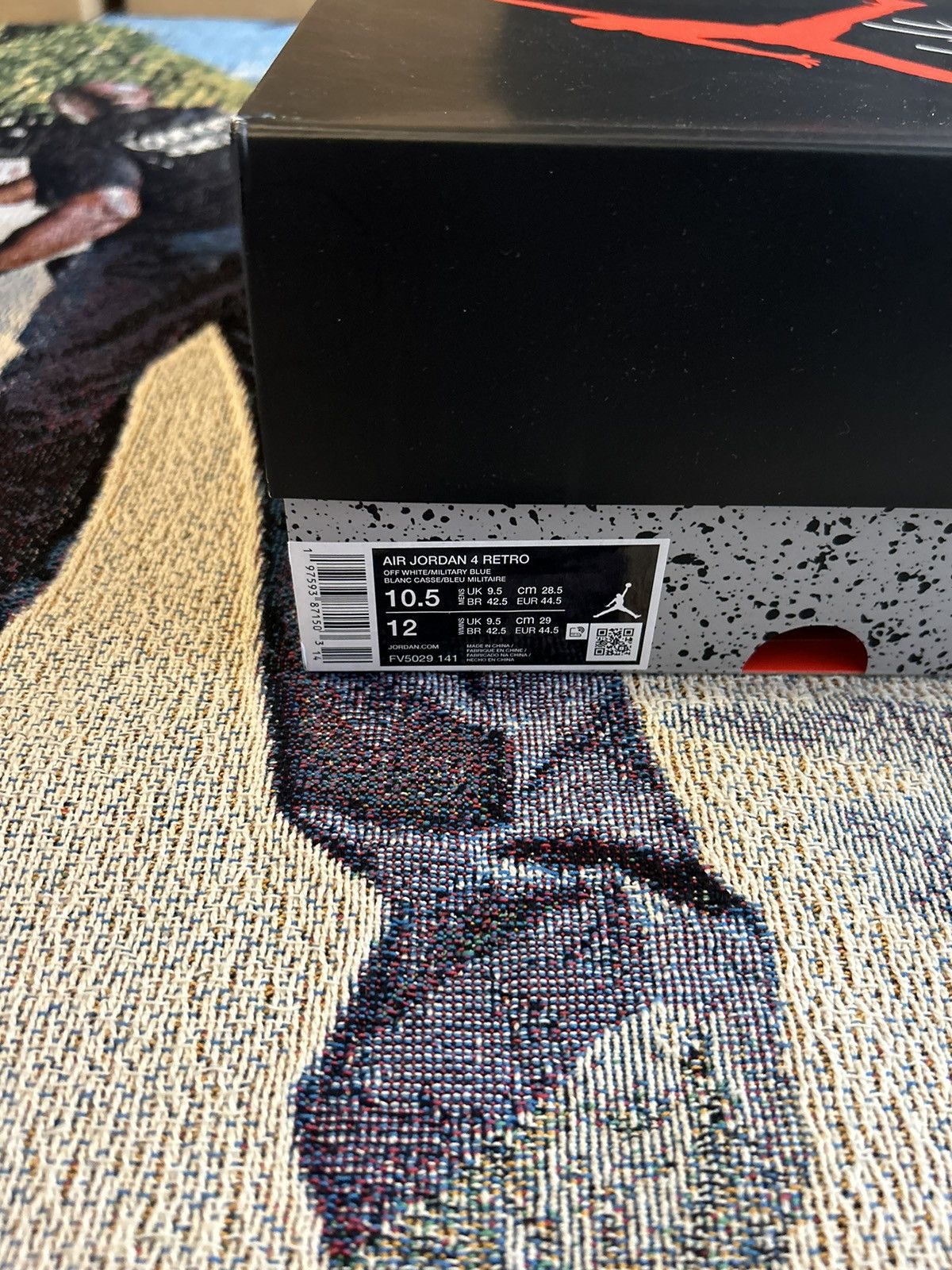 Nike Jordan 4 Military Blue Size US 10.5 / EU 43-44 - 8 Thumbnail