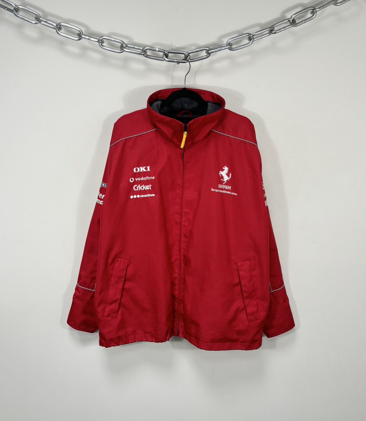 Ferrari Ferrari F1 Team Printer Men’s Red Windbreaker Racing Jacket Size US XL / EU 56 / 4 - 1 Thumbnail