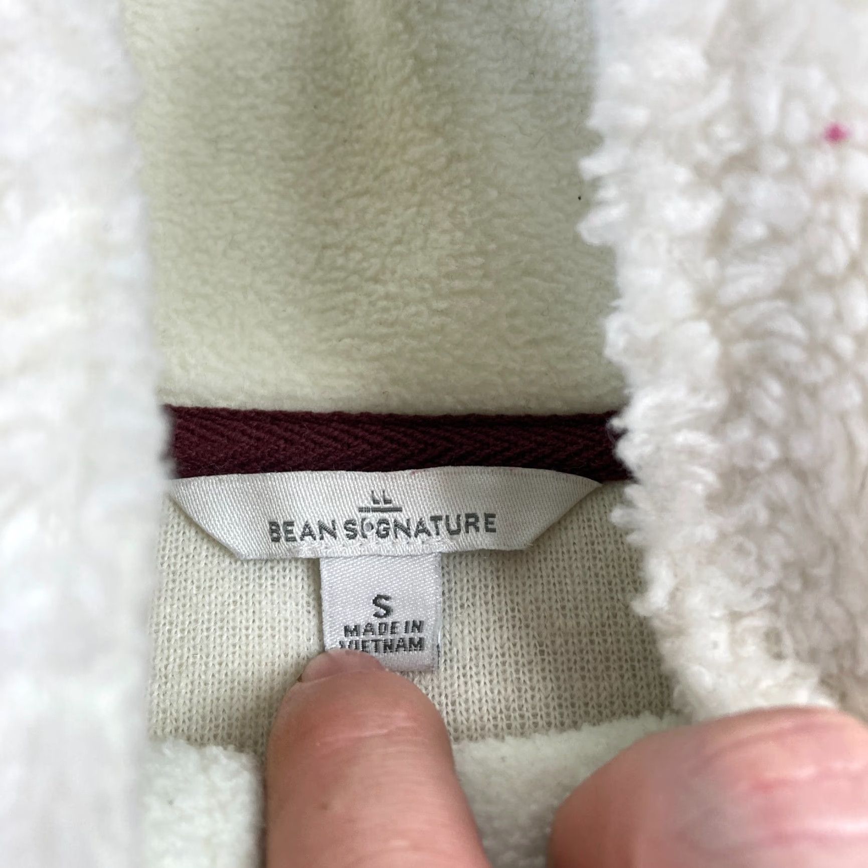 Vintage L.L. Bean Signature Sherpa Jacket Women's S Kangaroo Pocket Half Zip Outdoor Jacket Size S / US 4 / IT 40 - 6 Thumbnail