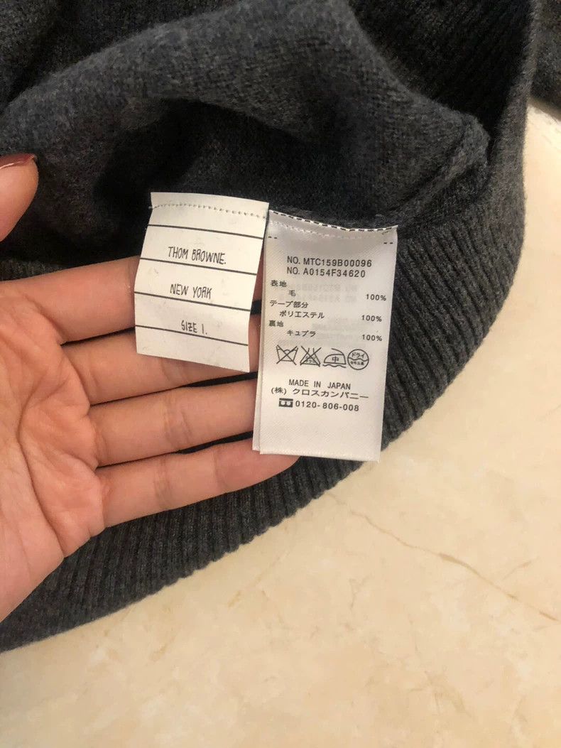 Thom Browne Thom Browne Dark grey cardigan Size US S / EU 44-46 / 1 - 4 Thumbnail