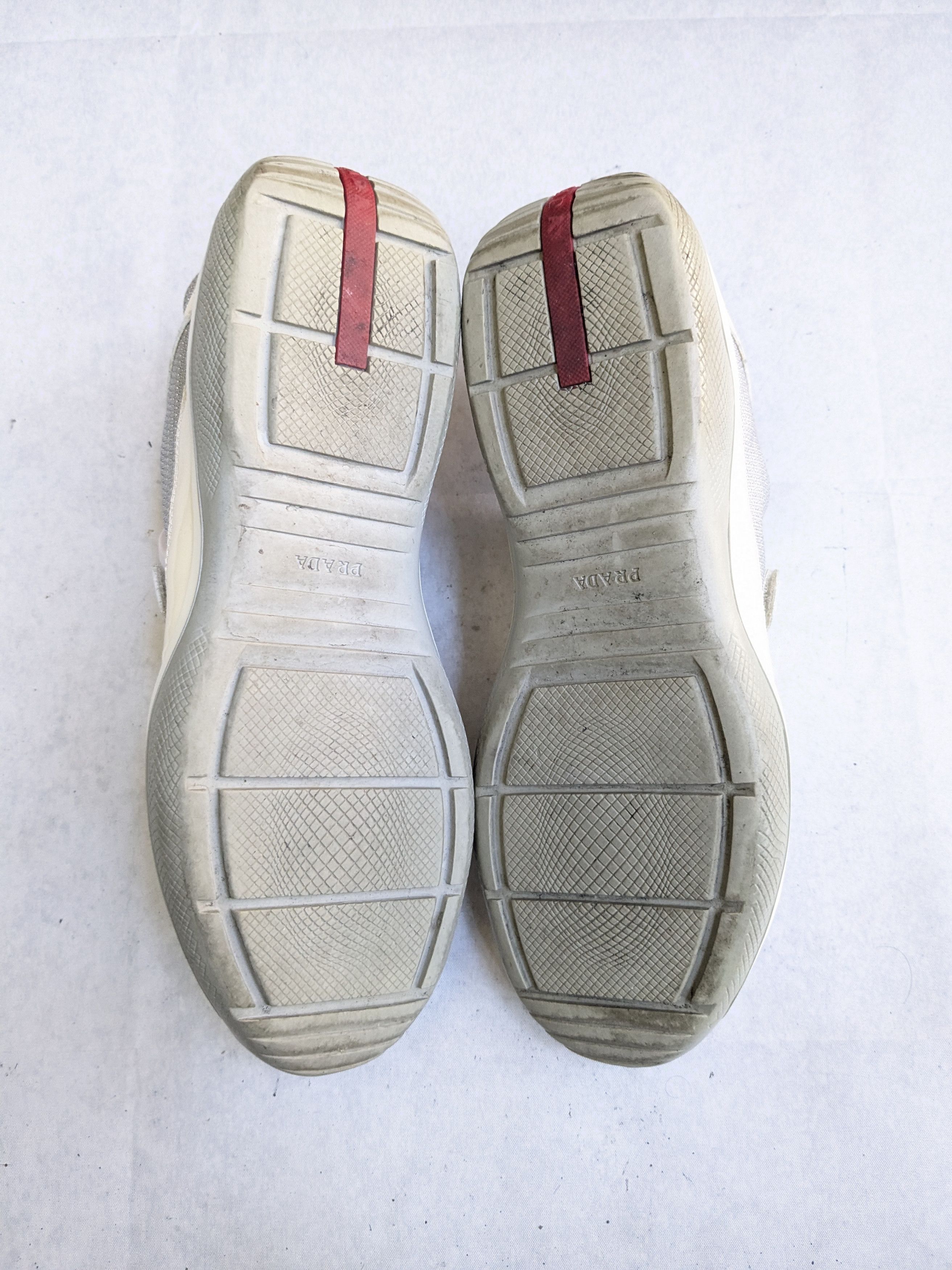 Prada Prada America's Cup Sneakers Off White Patent Leather 11 Size US 11 / IT 41 - 11 Thumbnail