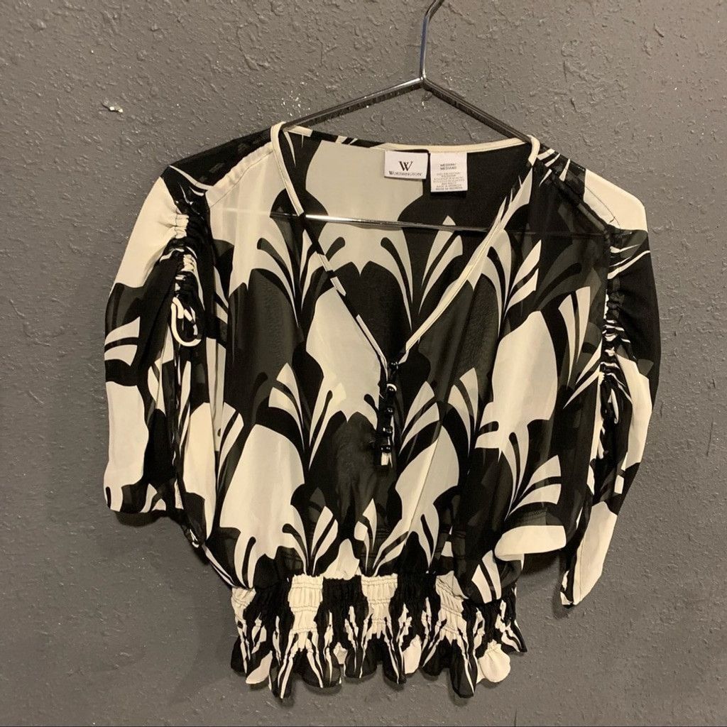 Worthington Women’s Worthington Blouse Size M / US 6-8 / IT 42-44 - 1 Thumbnail