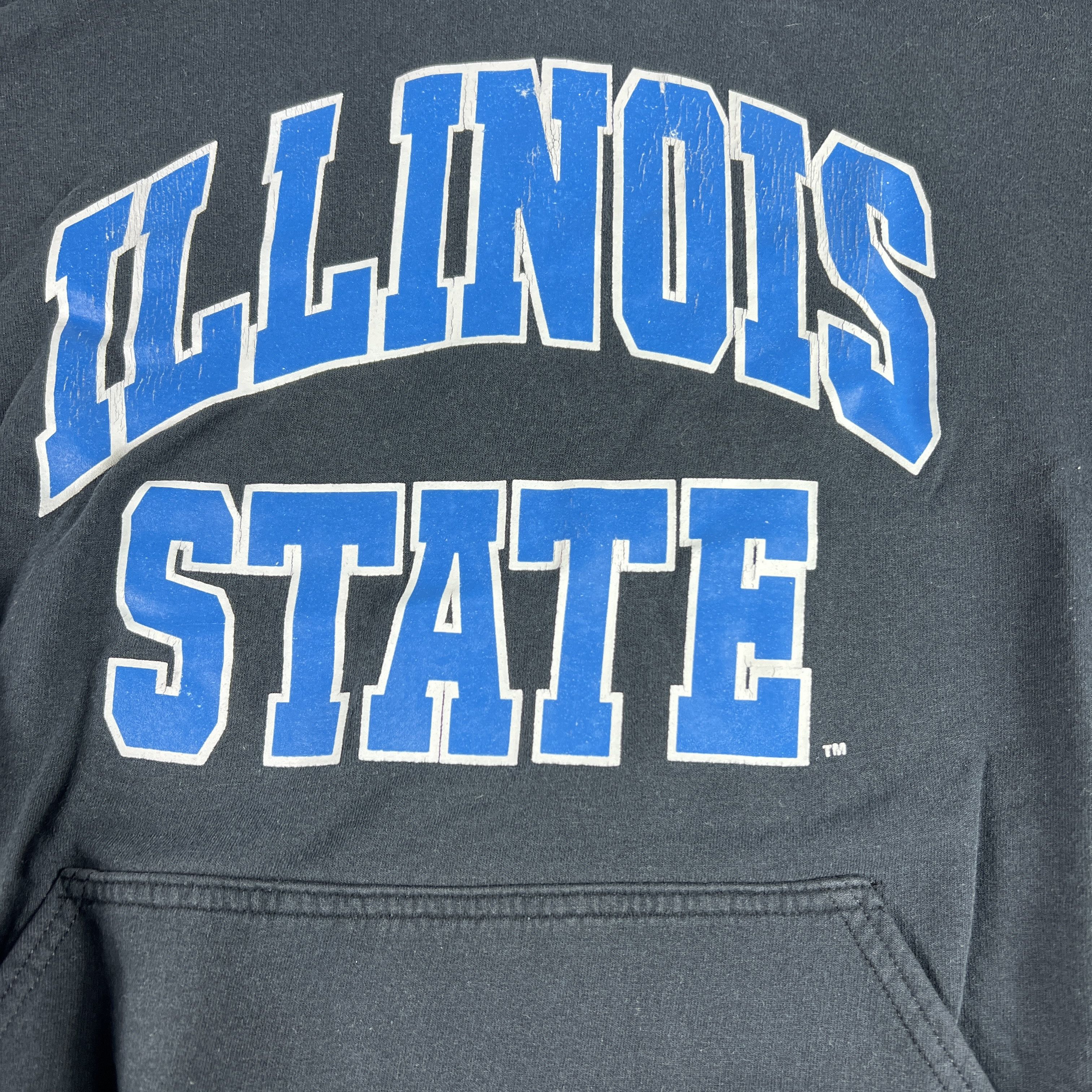 Gildan × NCAA × Vintage Y2K Illinois State Red Birds Sweatshirt Black & Faded Hoodie Size US XL / EU 56 / 4 - 5 Thumbnail