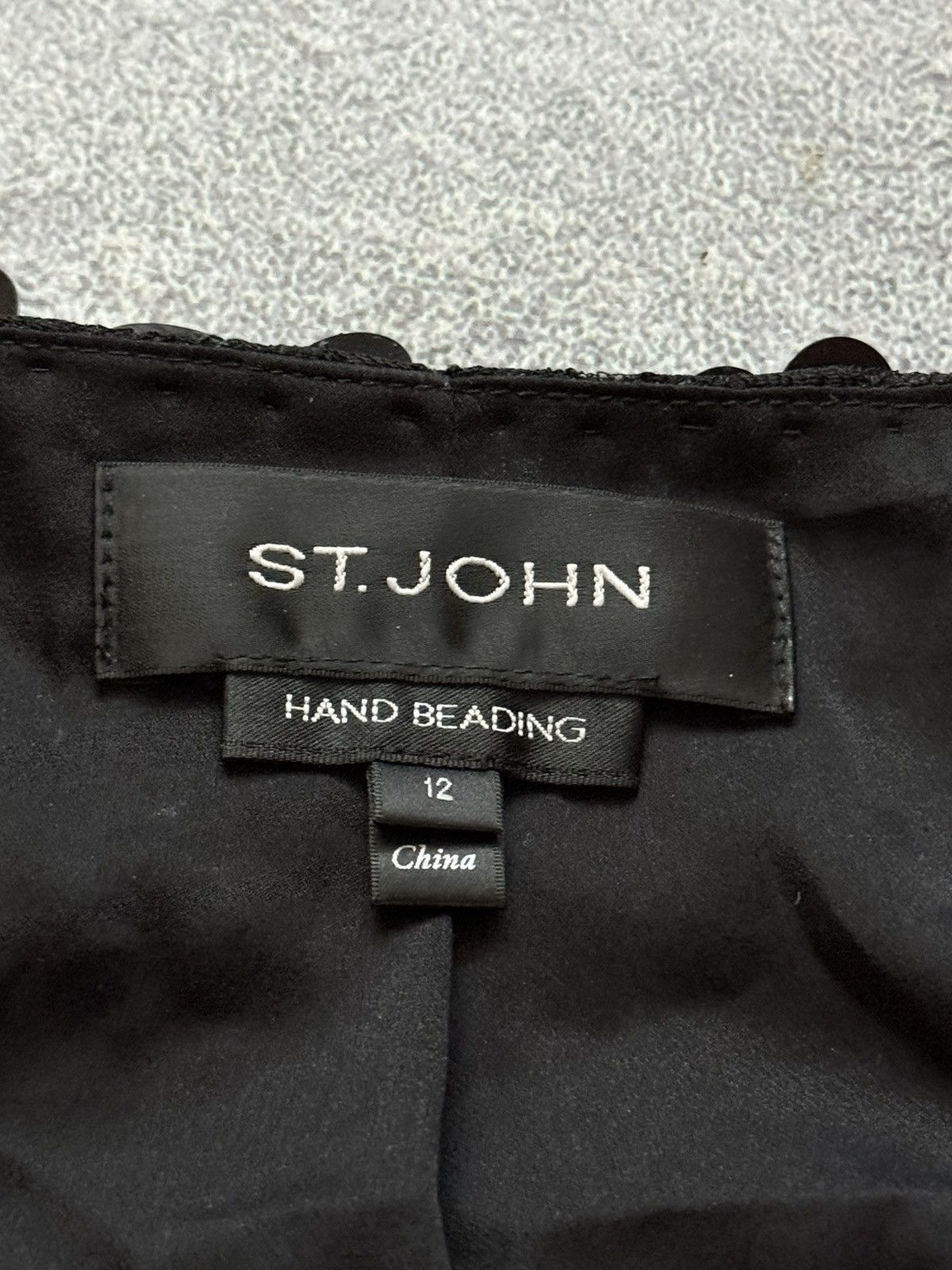 St. John × Vintage ST. JOHN size12 hand beading rhinestones blazer jacket 00s Size XL / US 12-14 / IT 48-50 - 8 Thumbnail
