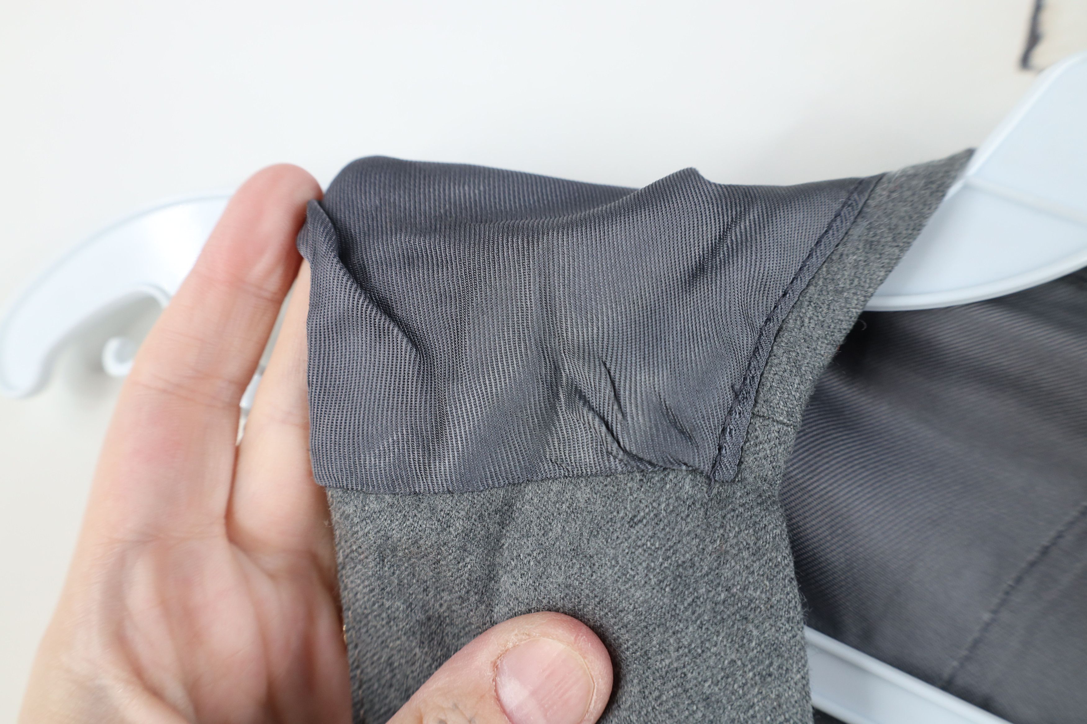 Vintage Vintage 60s 70s Streetwear Buckle Back Suit Vest Jacket Gray Size US M / EU 48-50 / 2 - 5 Thumbnail