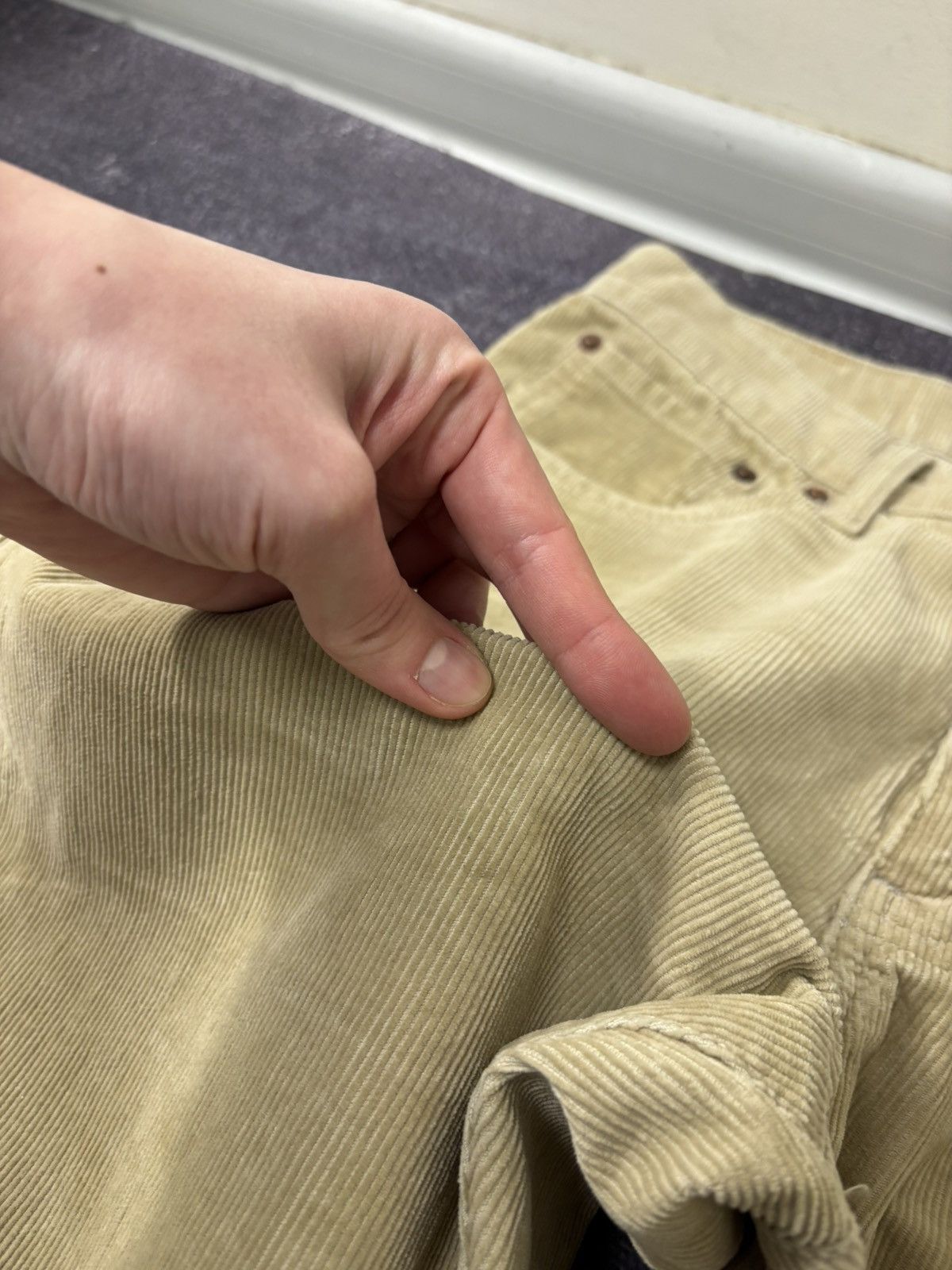 Levi's Vintage Levi’s 751 Men’s Beige Mustard Corduroy Baggy Pants Size US 32 / EU 48 - 14 Thumbnail