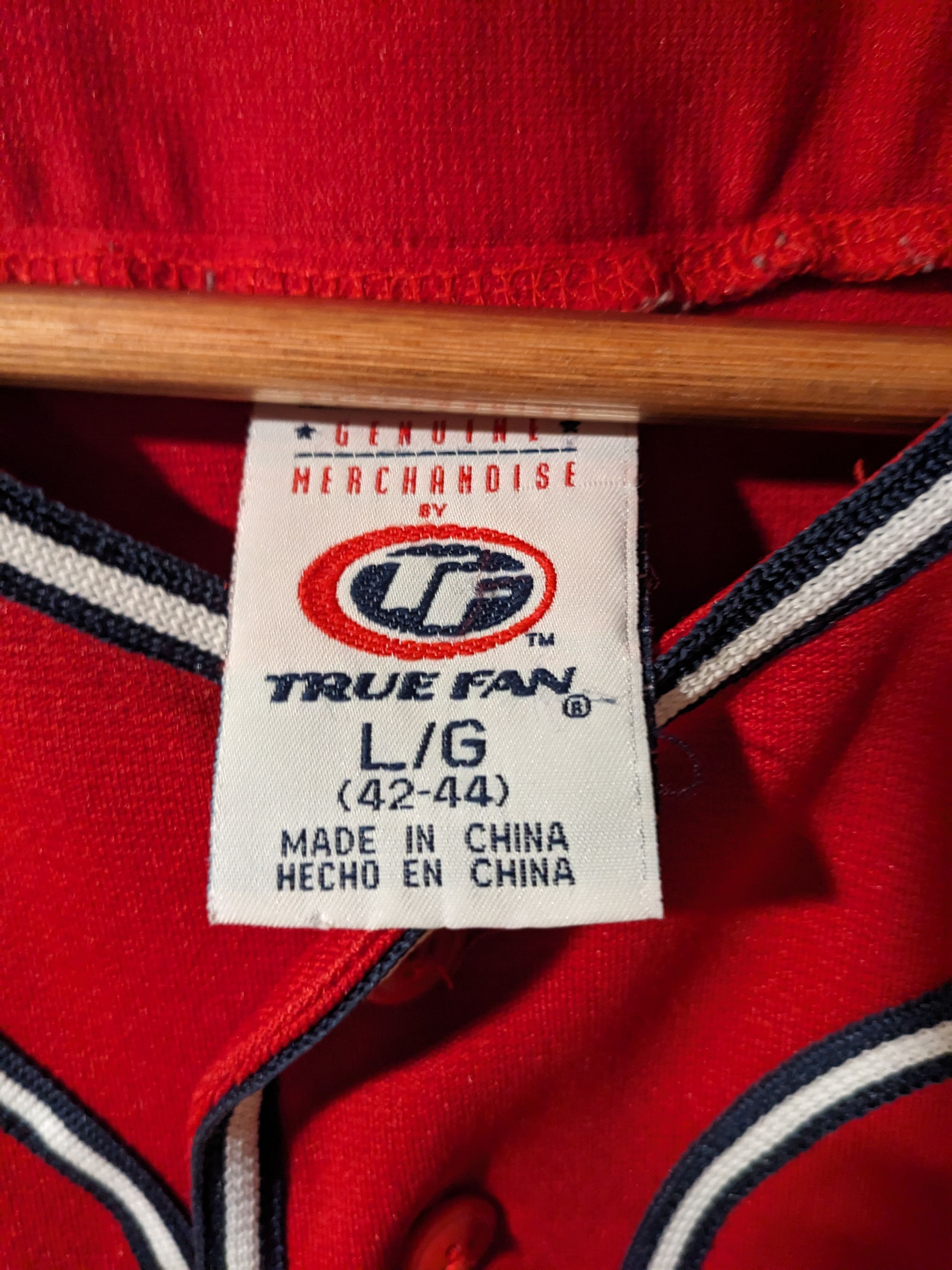MLB × Vintage Vintage Boston Red Sox Tru Fan Red Large Jersey Size US L / EU 52-54 / 3 - 4 Thumbnail