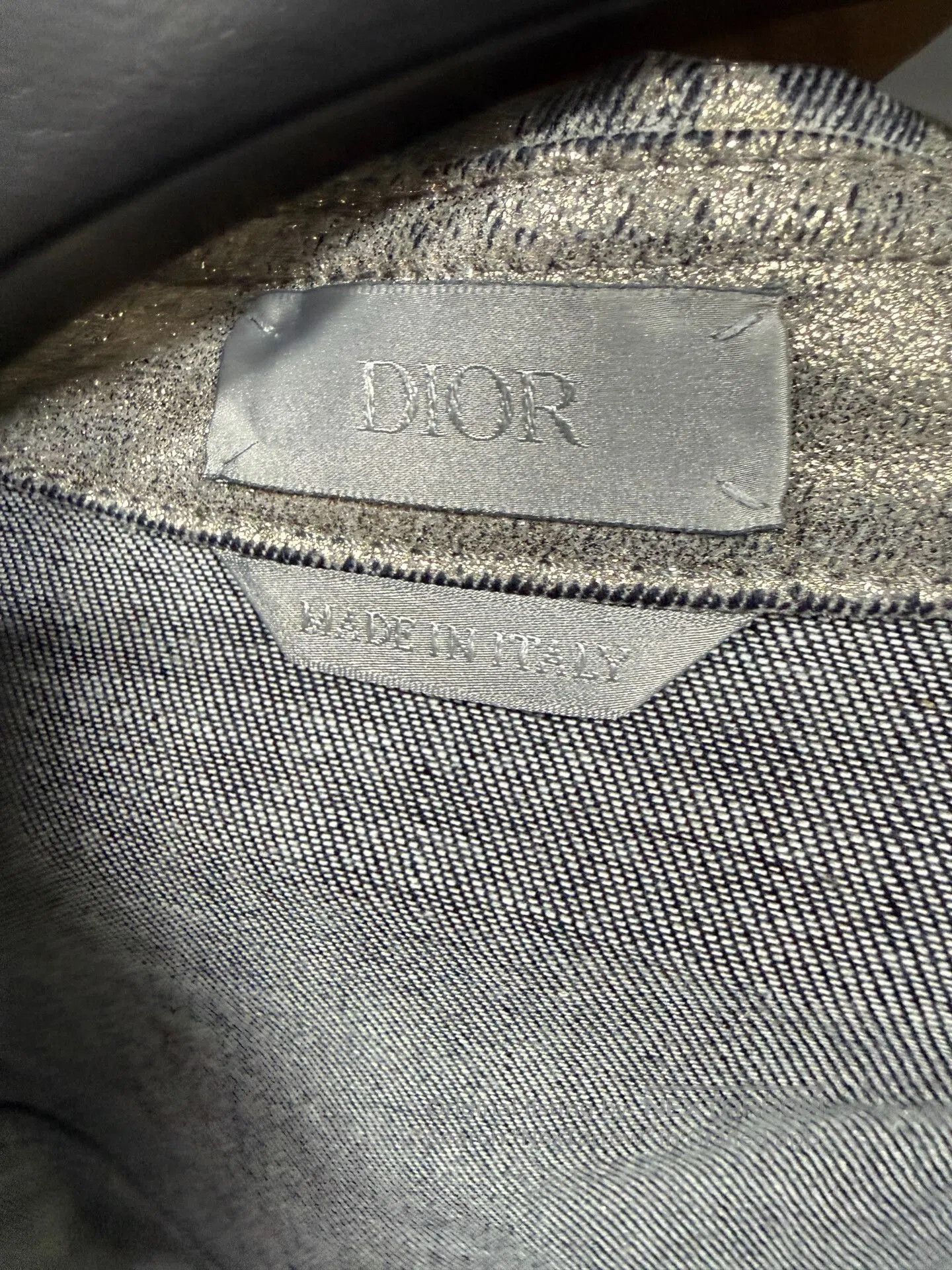Dior Dior Silver Logo Denim Shirt. Size US XS / EU 42 / 0 - 6 Thumbnail