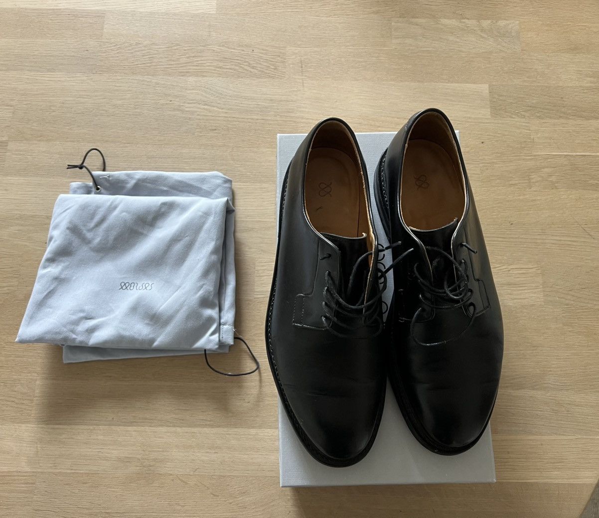 MORJAS Morjas Plain Toe Blicher Derby Shoes Size US 9.5 / EU 42-43 - 3 Thumbnail