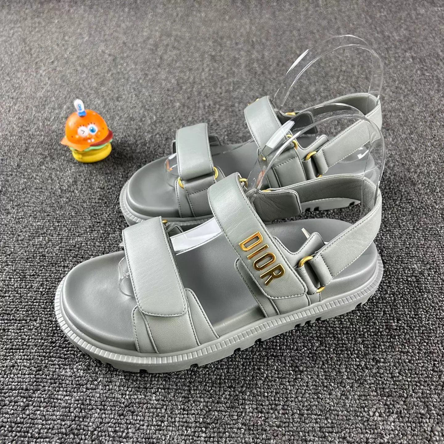 Dior Dior Logo Velcro Sandals Gray FR 36 Size US 5.5 / IT 35.5 - 1 Thumbnail
