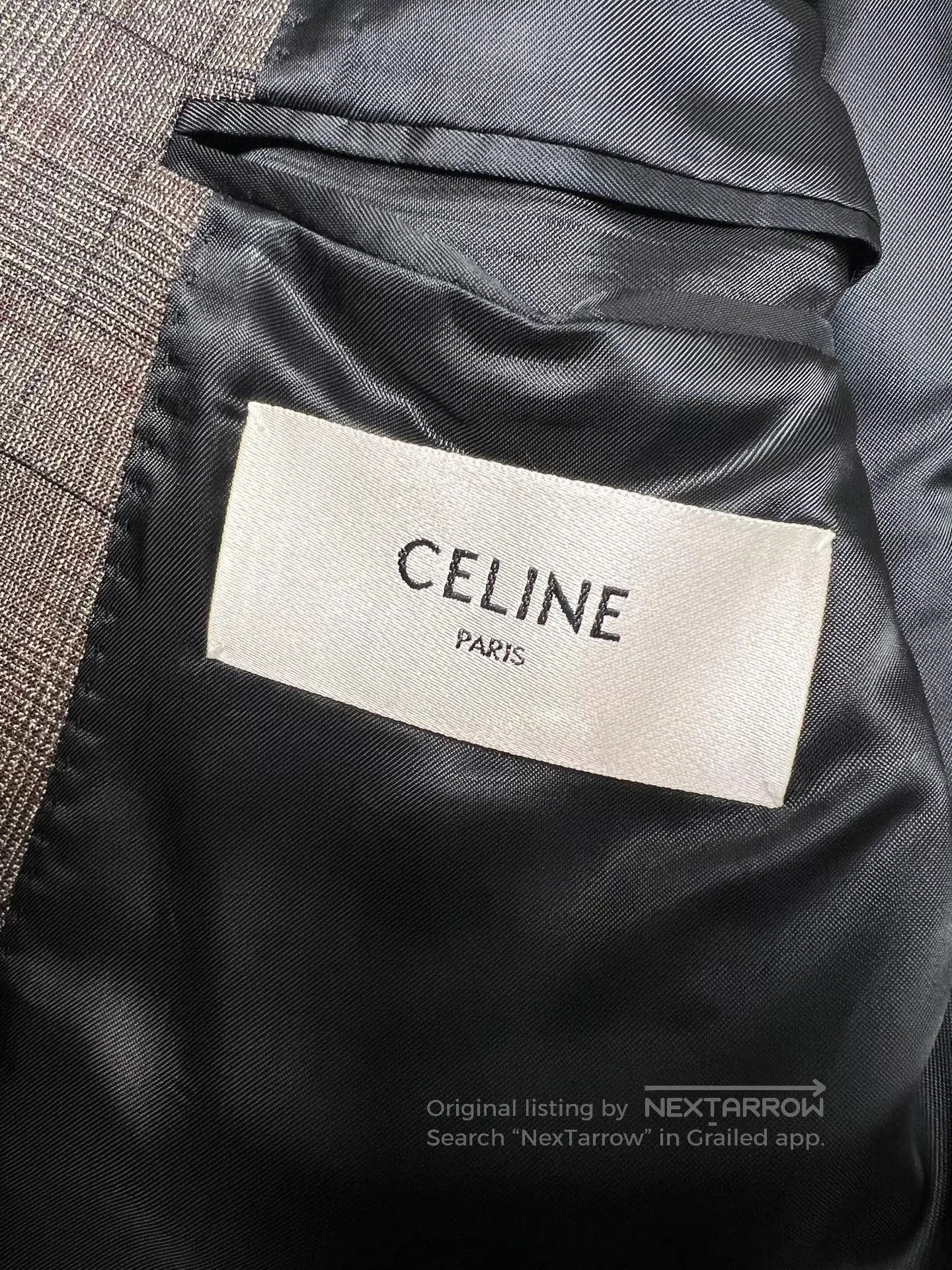 Celine Celine Brown Prince of Wales Wool Blazer. Size US M / EU 48-50 / 2 - 4 Thumbnail