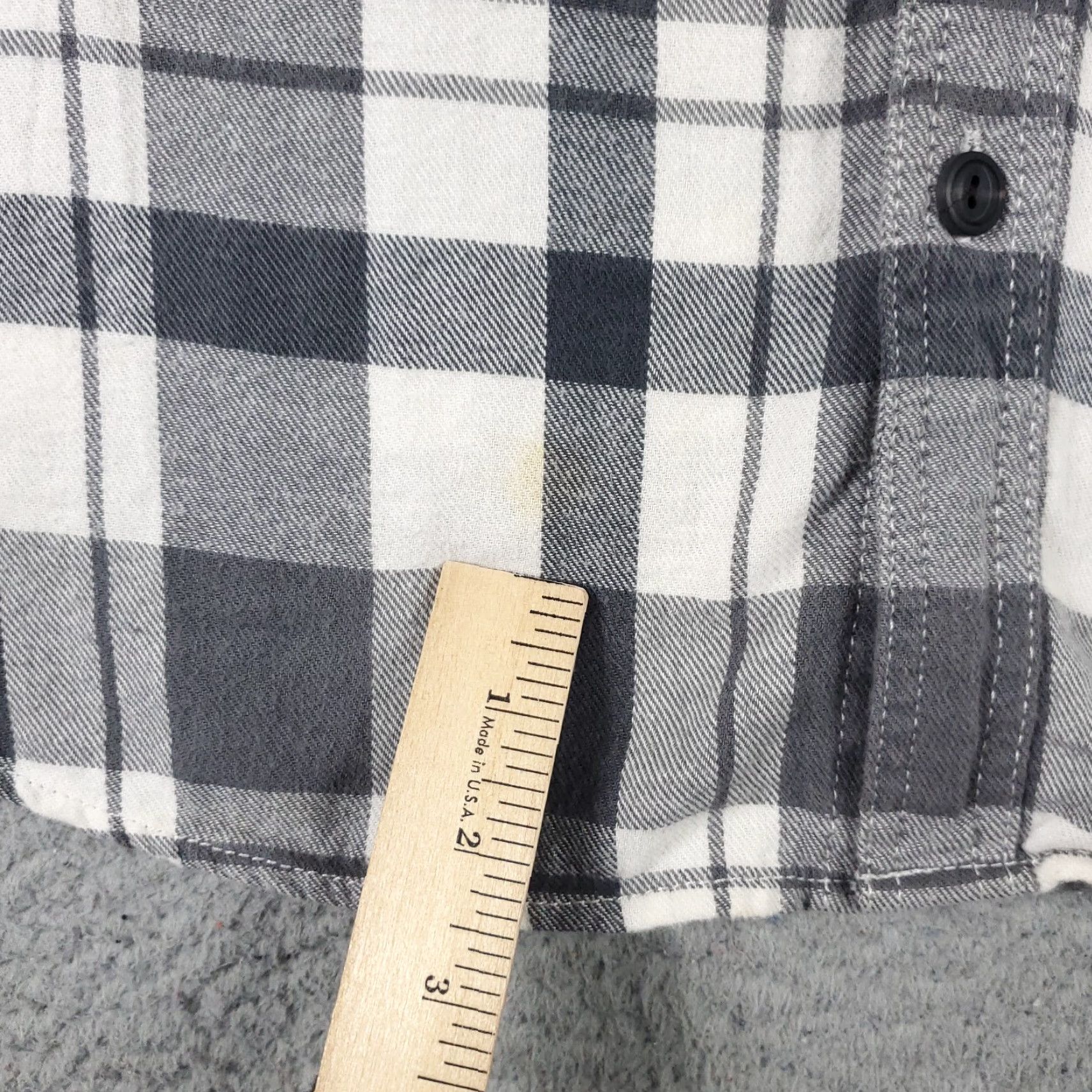 American Eagle Outfitters American Eagle Shirt Mens XL Gray Plaid Outdoors Button Up Long Sleeve Size US XL / EU 56 / 4 - 5 Thumbnail
