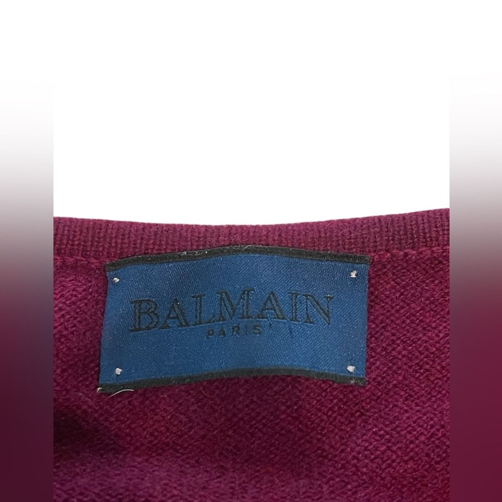 Balmain Balmain Paris Vintage Cashmere SweaterSize: S Size S / US 4 / IT 40 - 4 Thumbnail