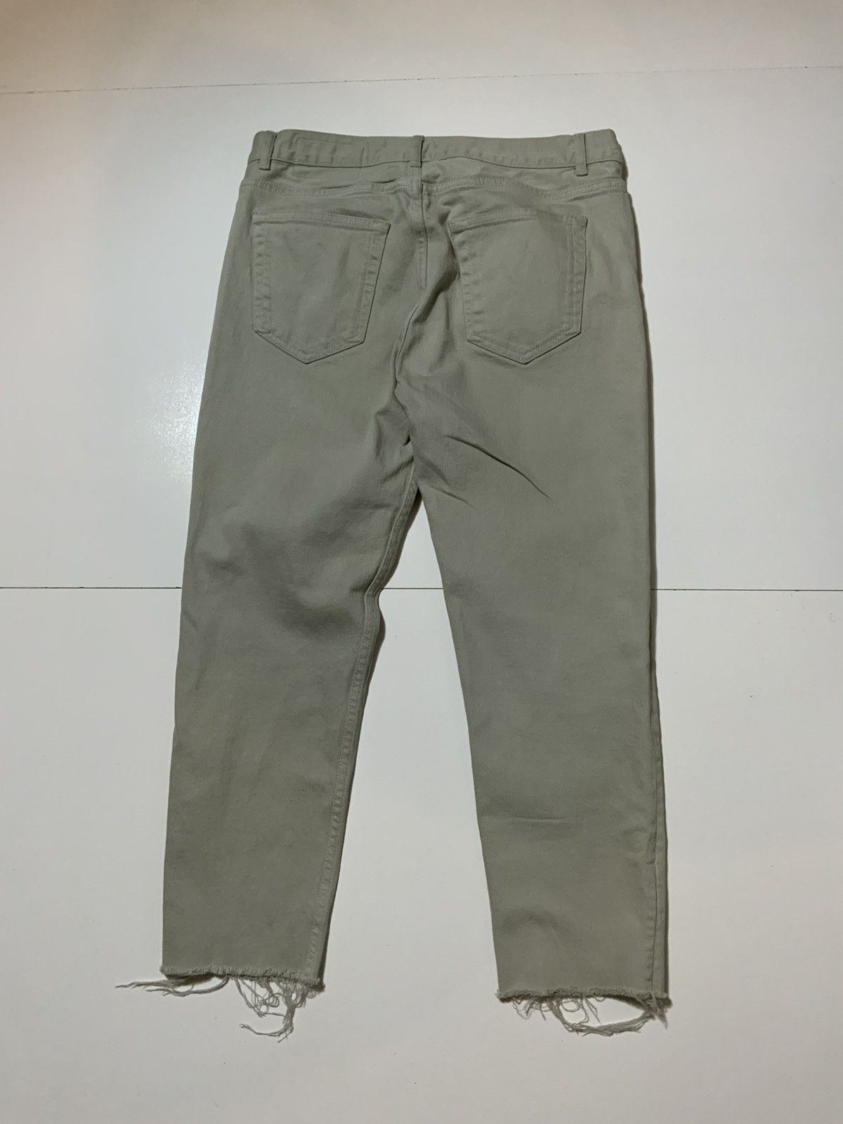 Zara Zara Man Slim Cropped Pant Raw Edge Distressed Denim Jeans Size US 32 / EU 48 - 3 Thumbnail