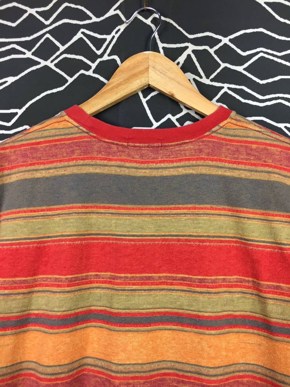 Polo Ralph Lauren Vtg Polo Ralph Lauren Multicolor Striped Pocket Tee Size US L / EU 52-54 / 3 - 7 Thumbnail