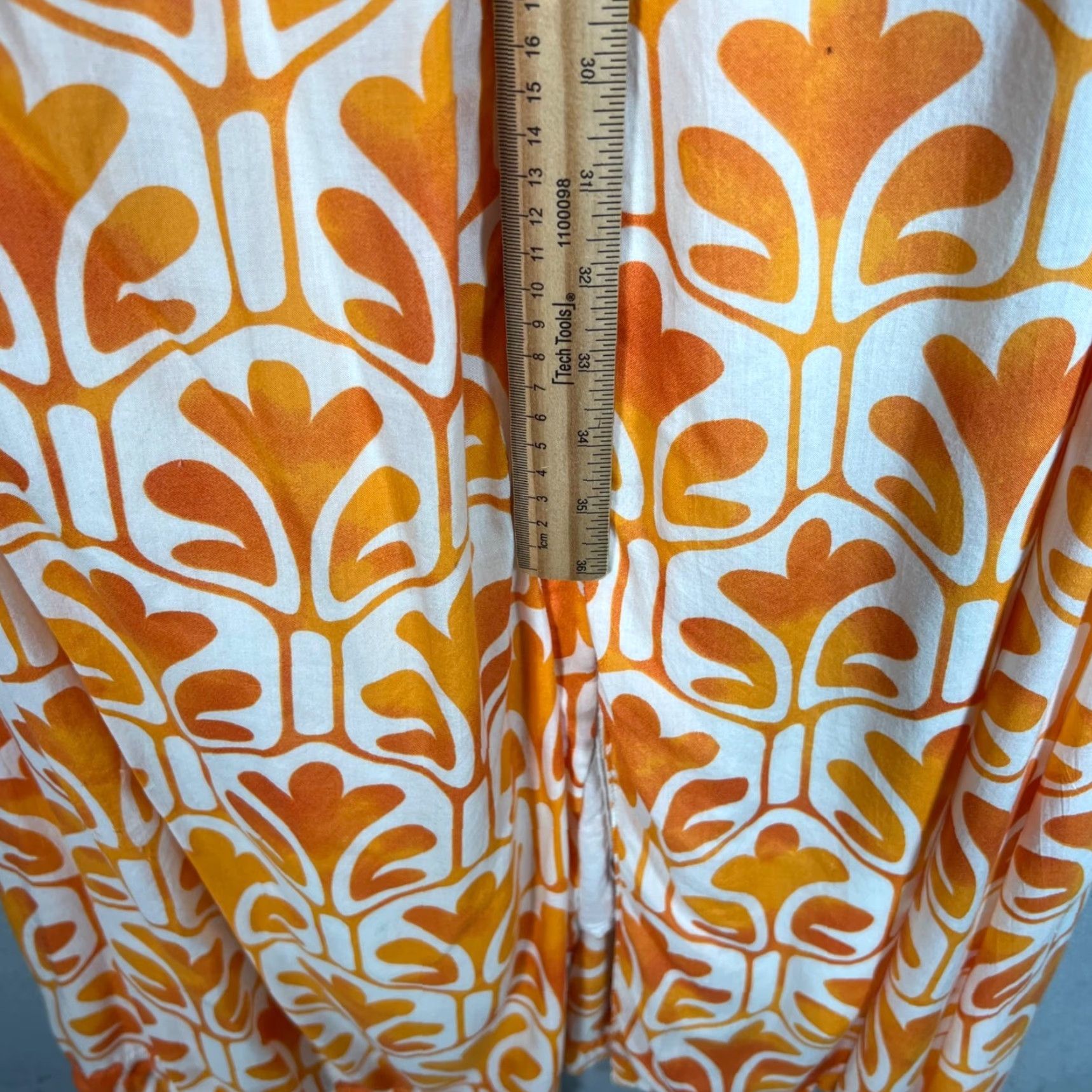 Vintage MAEVE Floral Print Shirt Dress, Orange, Long Sleeve, Adult Womens 0, V-Neck, Flower Theme Size XS / US 0-2 / IT 36-38 - 7 Thumbnail