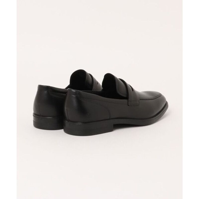 Ecco ECCO MEN'S 46 QUEENSTOWN GENUINE LEATHER BLACK PENNY LOAFER Size US 12 / EU 45 - 2 Thumbnail