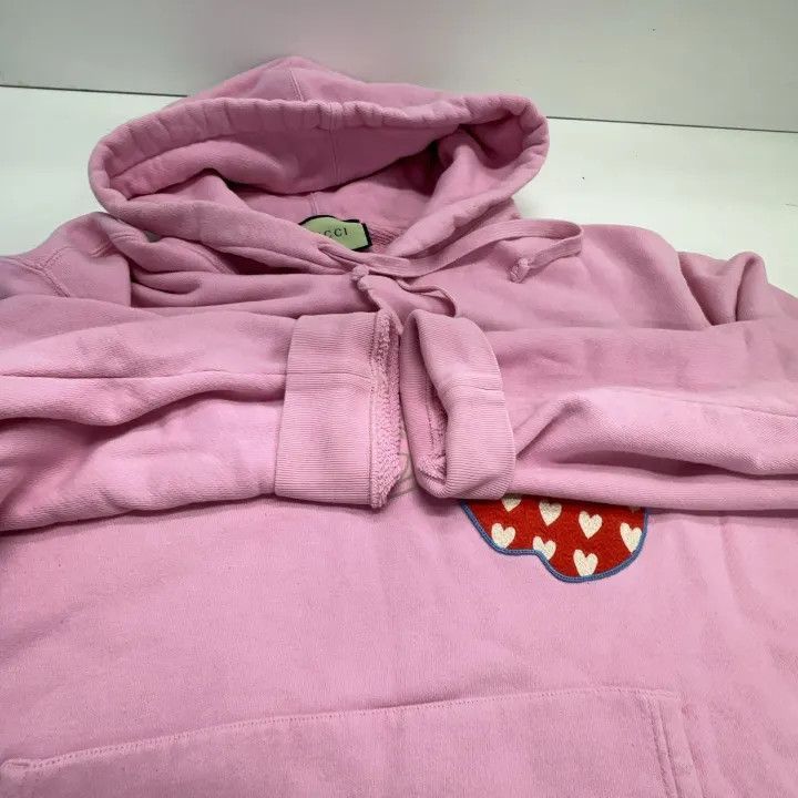 Gucci Gucci Gucci Pink Graphic Long Sleeve Hoodie -2506 Size US L / EU 52-54 / 3 - 6 Thumbnail