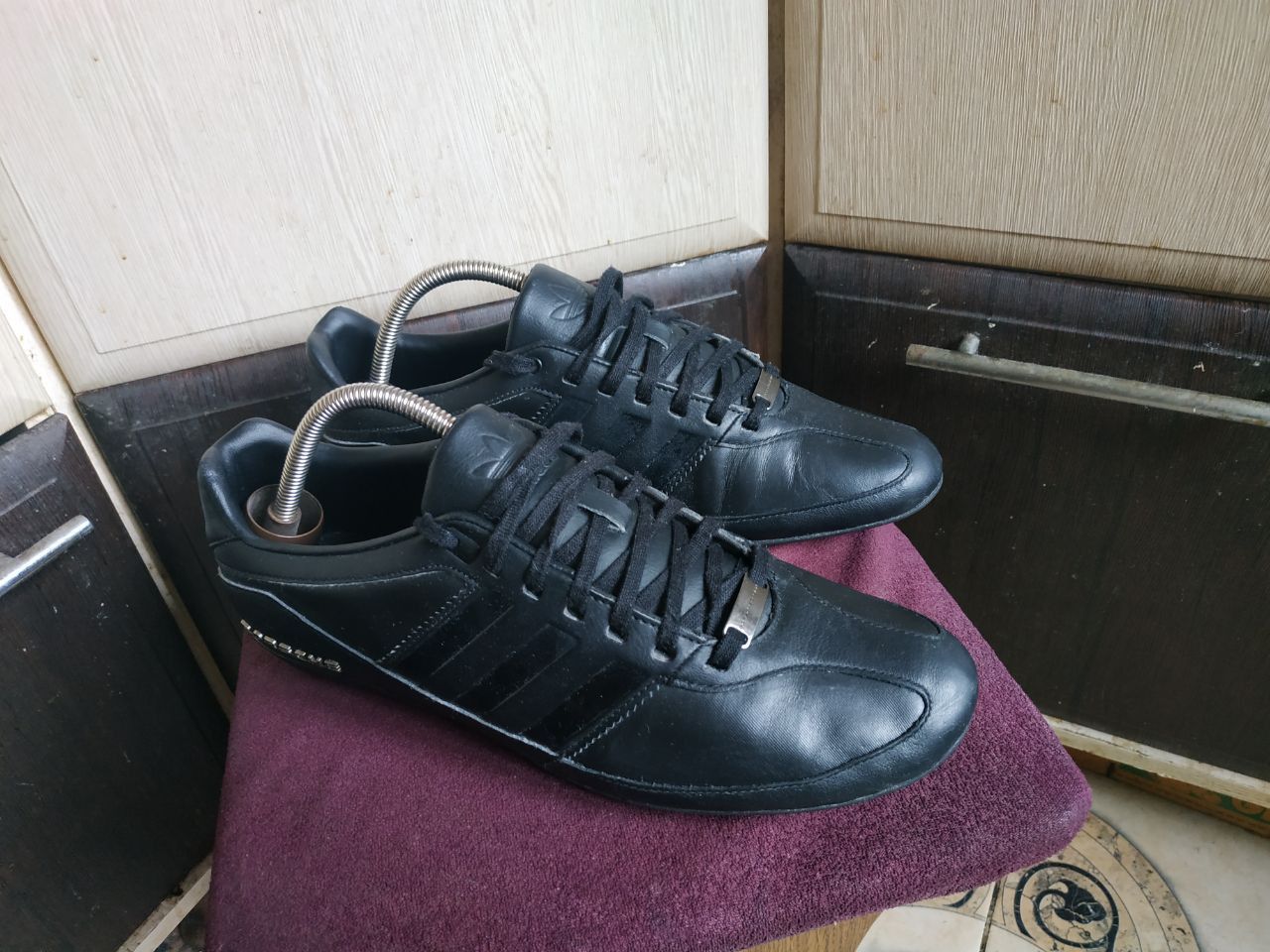 Adidas Adidas x Porsche Design Typ 64 Black Leather Sneakers Size US 9.5 / EU 42-43 - 14 Thumbnail
