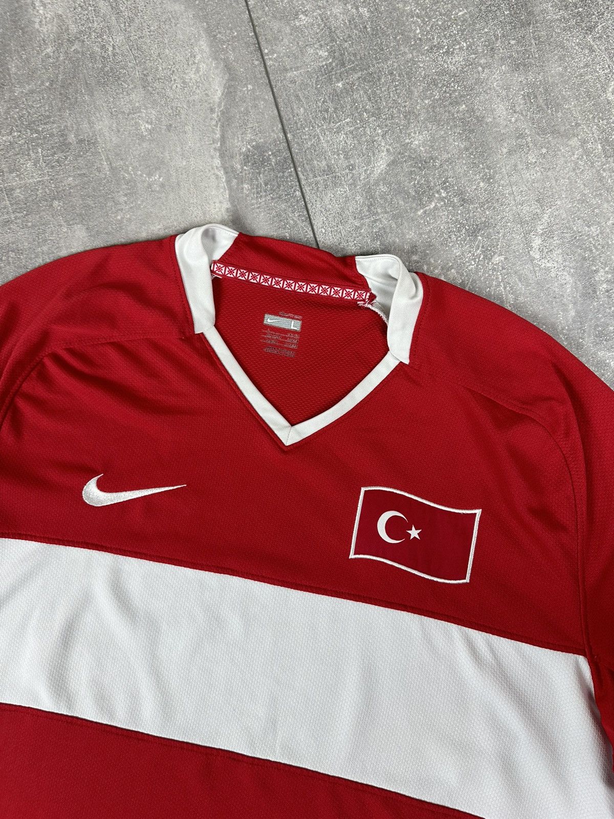 Nike Nike Turkey 2008/09 Home Soccer Football Jersey Size US L / EU 52-54 / 3 - 4 Thumbnail