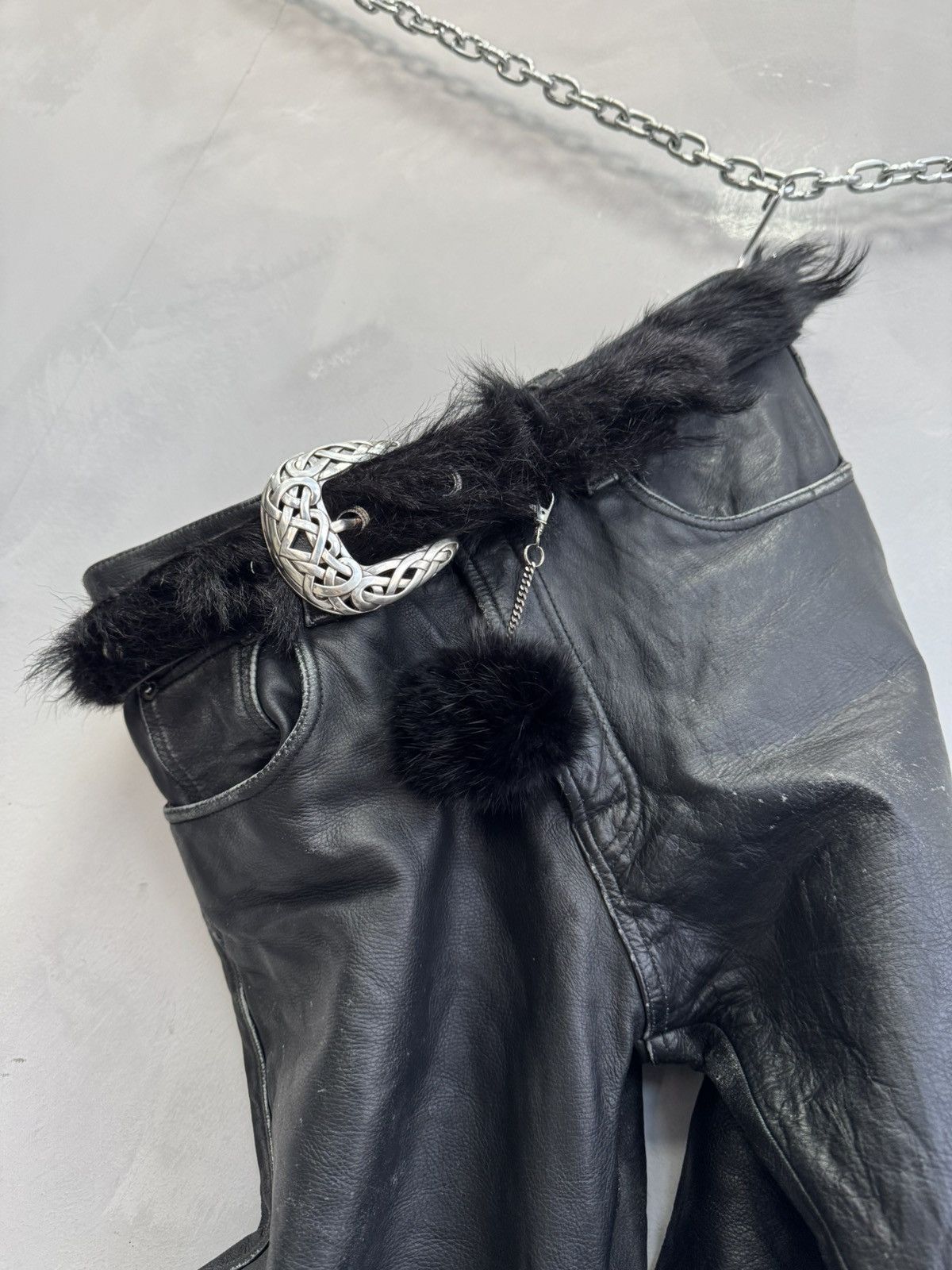 Le Grande Bleu (L.G.B.) Rare archive black fur real fuzzy hysteric glamour style Size ONE SIZE - 1 Thumbnail
