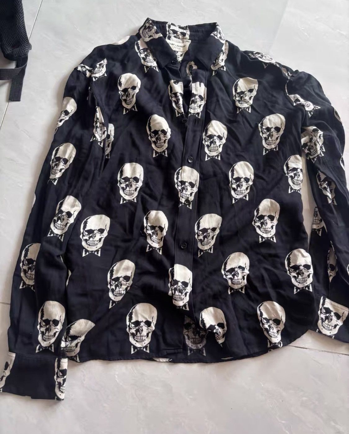 Saint Laurent Paris skull shirt | Grailed