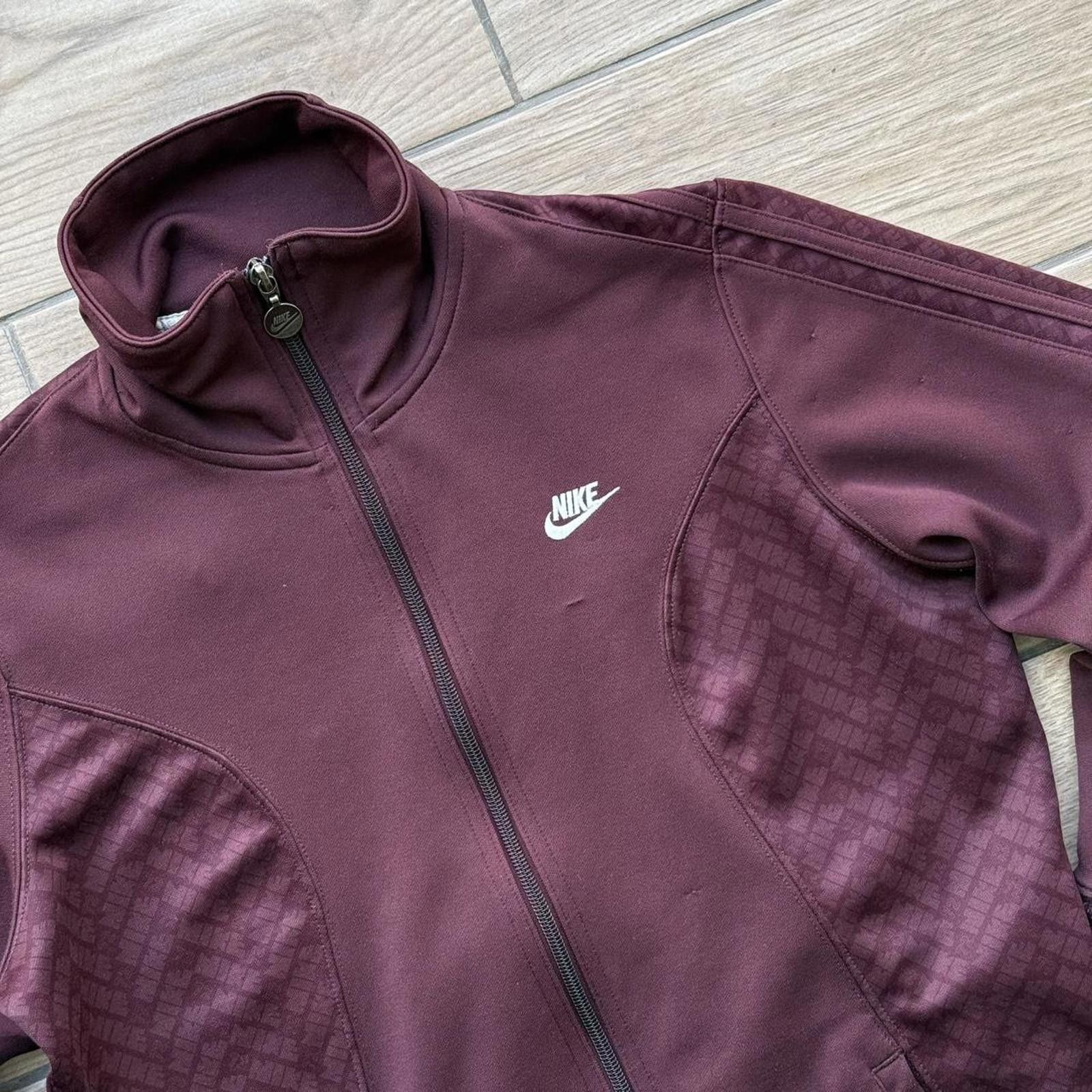 Nike Y2K Nike Burgundy track jacket Size M / US 6-8 / IT 42-44 - 5 Thumbnail