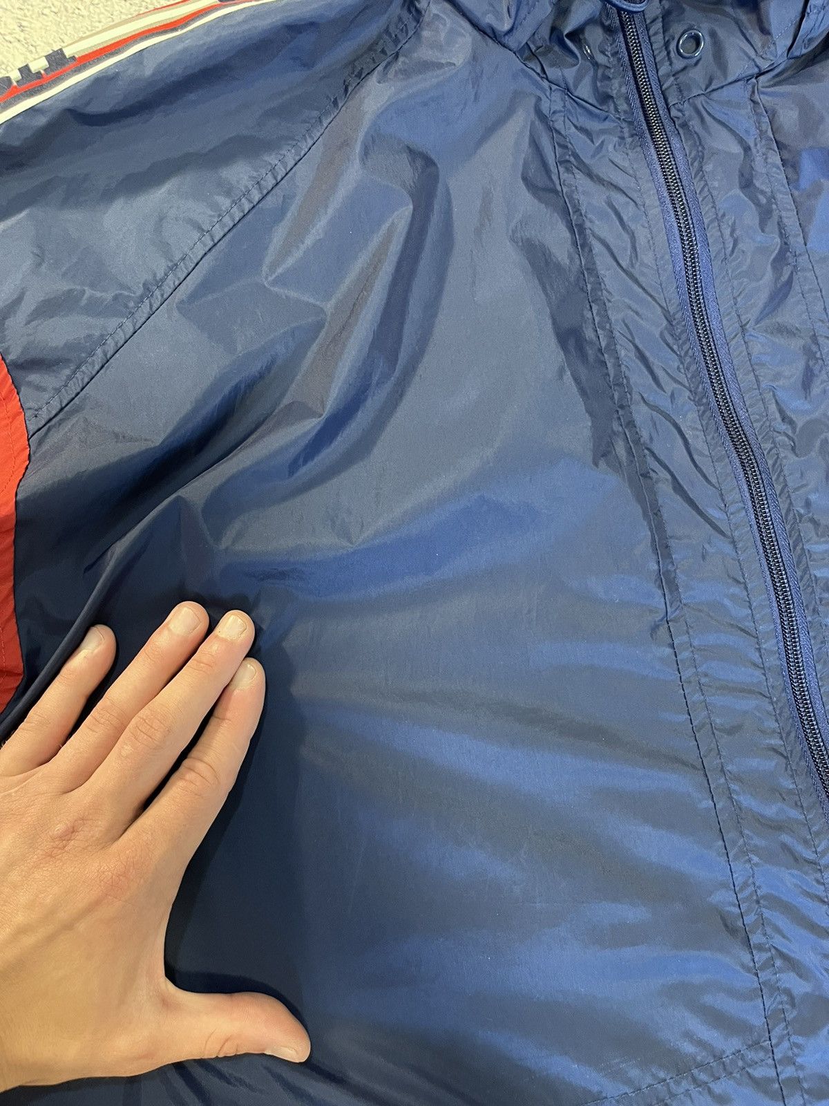 Nike × Vintage Nike Men’s Jacket Windbreaker Vintage Nylon USA Logo Blue Size US XL / EU 56 / 4 - 14 Thumbnail