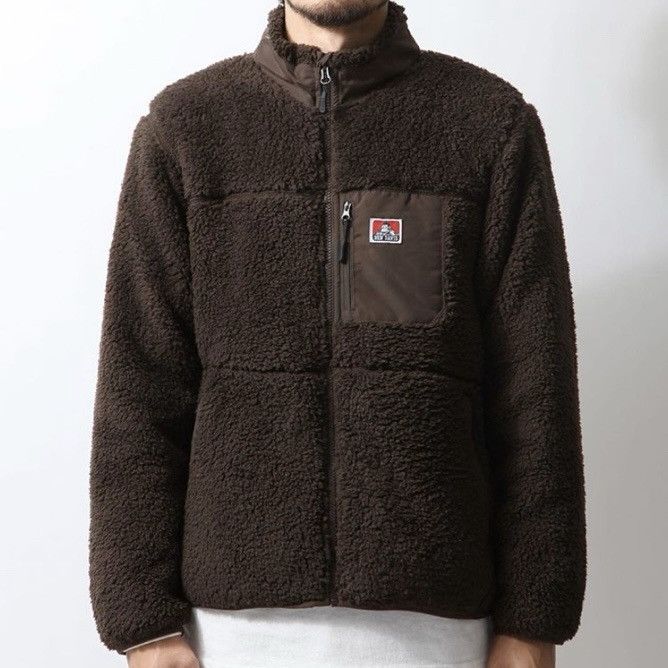 Ben Davis Vintage Ben Davies Fleece Sweatshirt Size US L / EU 52-54 / 3 - 1 Thumbnail