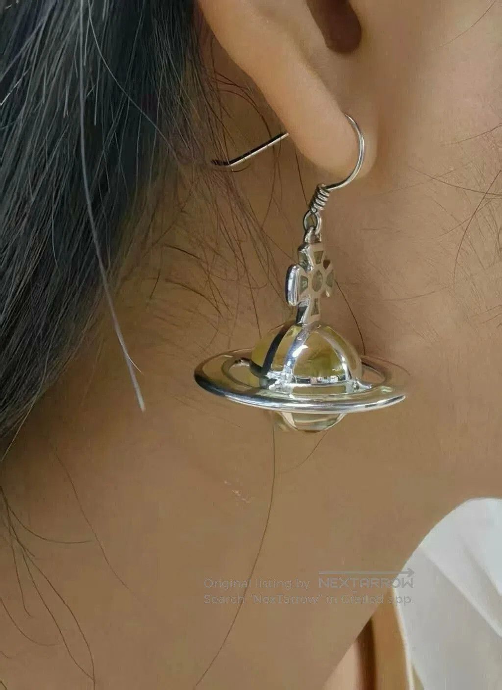 Vivienne Westwood Vivienne Westwood Saturn Earrings. Size ONE SIZE - 3 Thumbnail