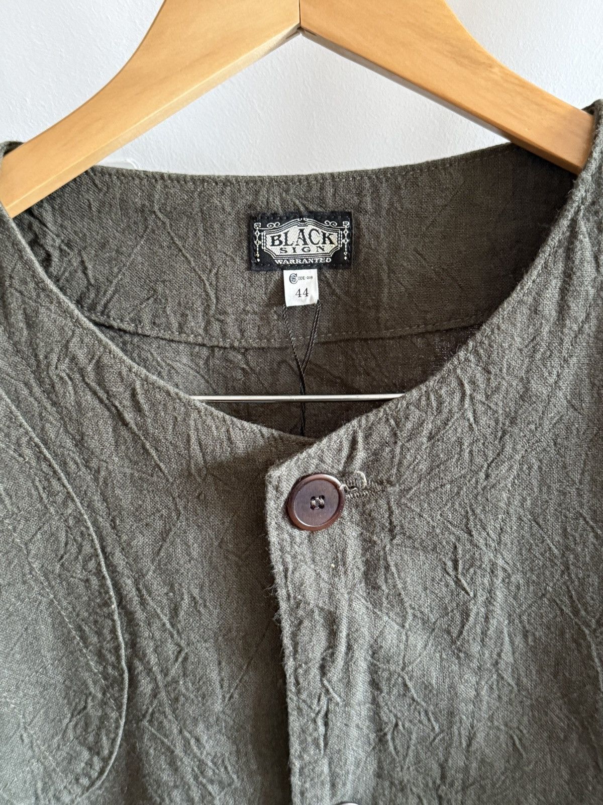BLACK SIGN Black Sign Linen Canvas Shooting Jacket Hide Green Size US L / EU 52-54 / 3 - 3 Thumbnail