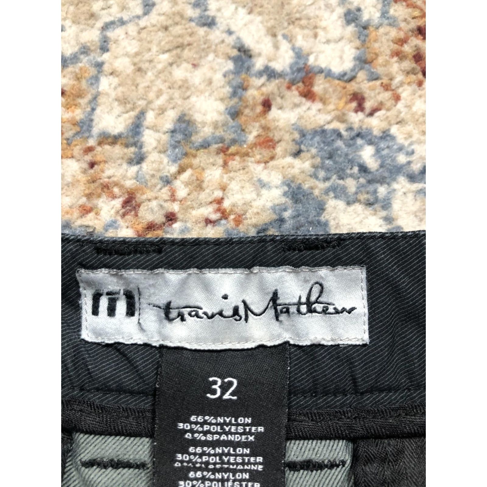 TravisMathew Travis Mathew Shorts Mens 32 Black Golf Chino Blend Stretch Performance Casual Size US 32 / EU 48 - 7 Thumbnail
